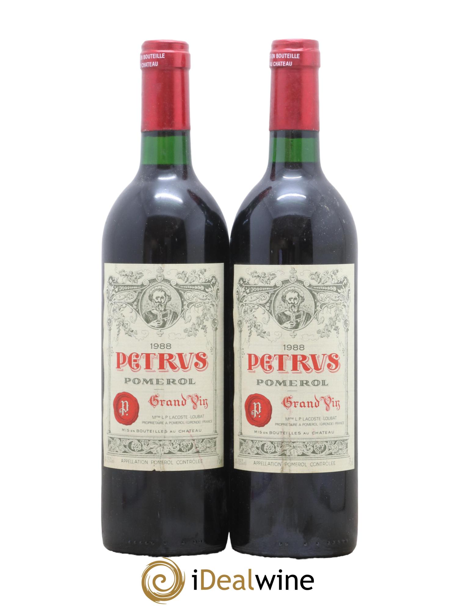 Petrus 1988 - Lot de 2 bouteilles - 0