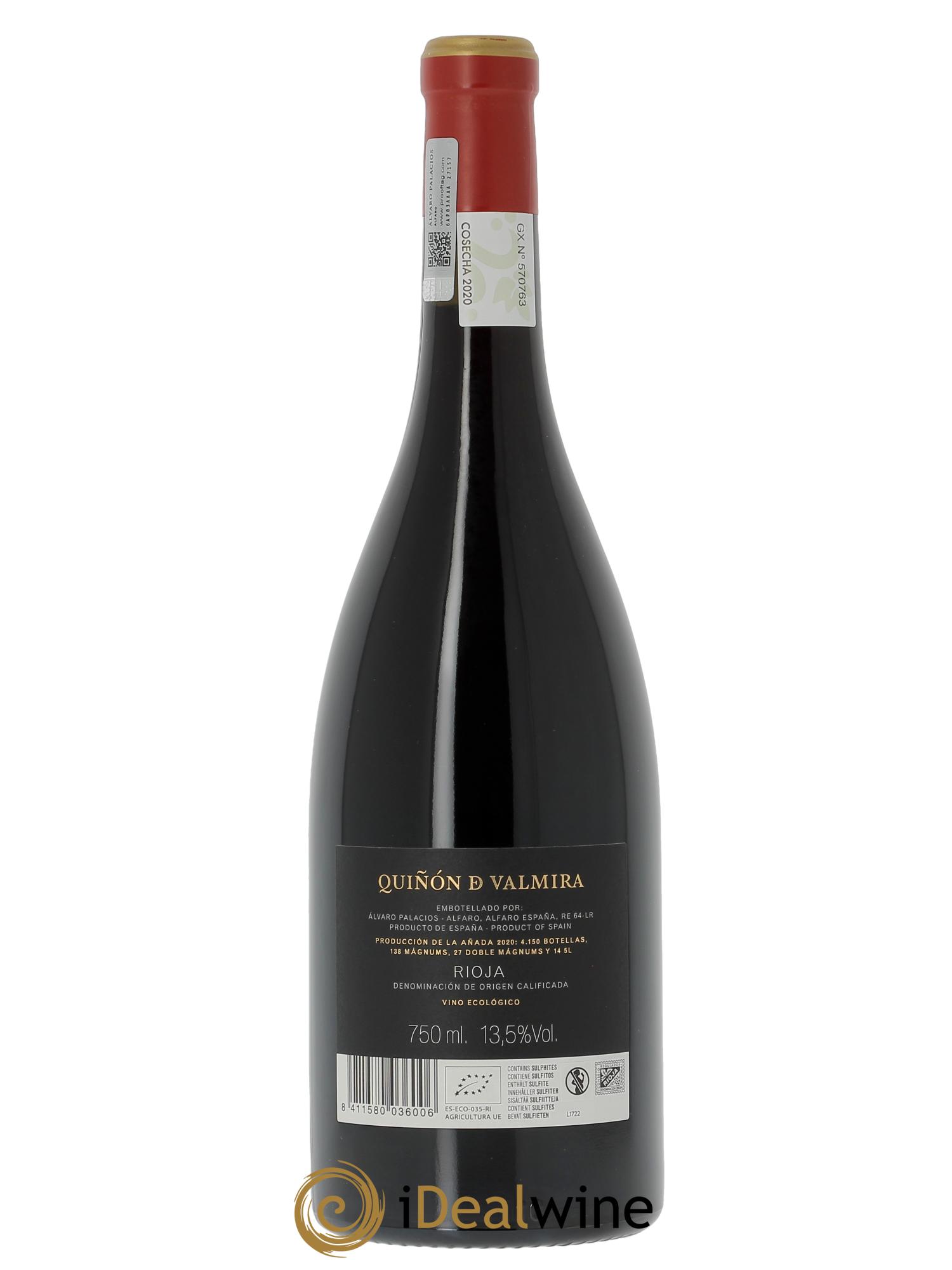 Rioja DOCA Quinon De Valmira  2020 - Posten von 1 Flasche - 1
