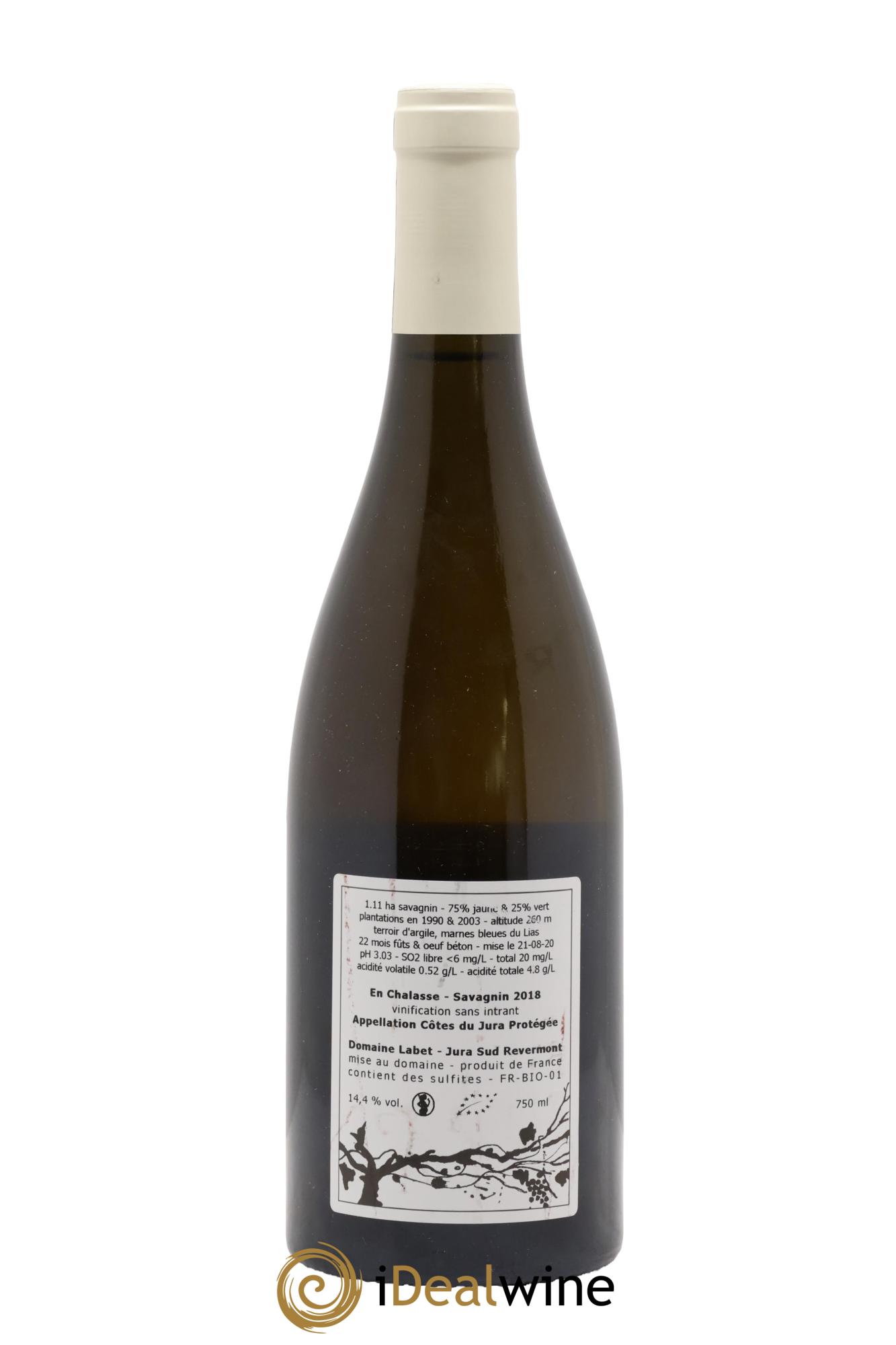 Côtes du Jura Savagnin en Chalasse Romain - Julien  - Charline Labet 2018 - Lot of 1 bottle - 1