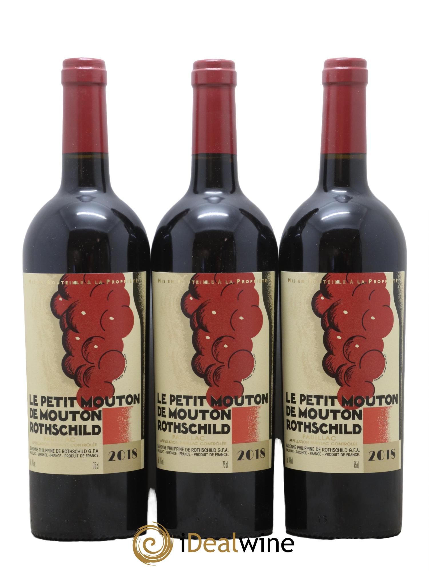 Petit Mouton Second Vin 2018 - Lot de 3 bouteilles - 0
