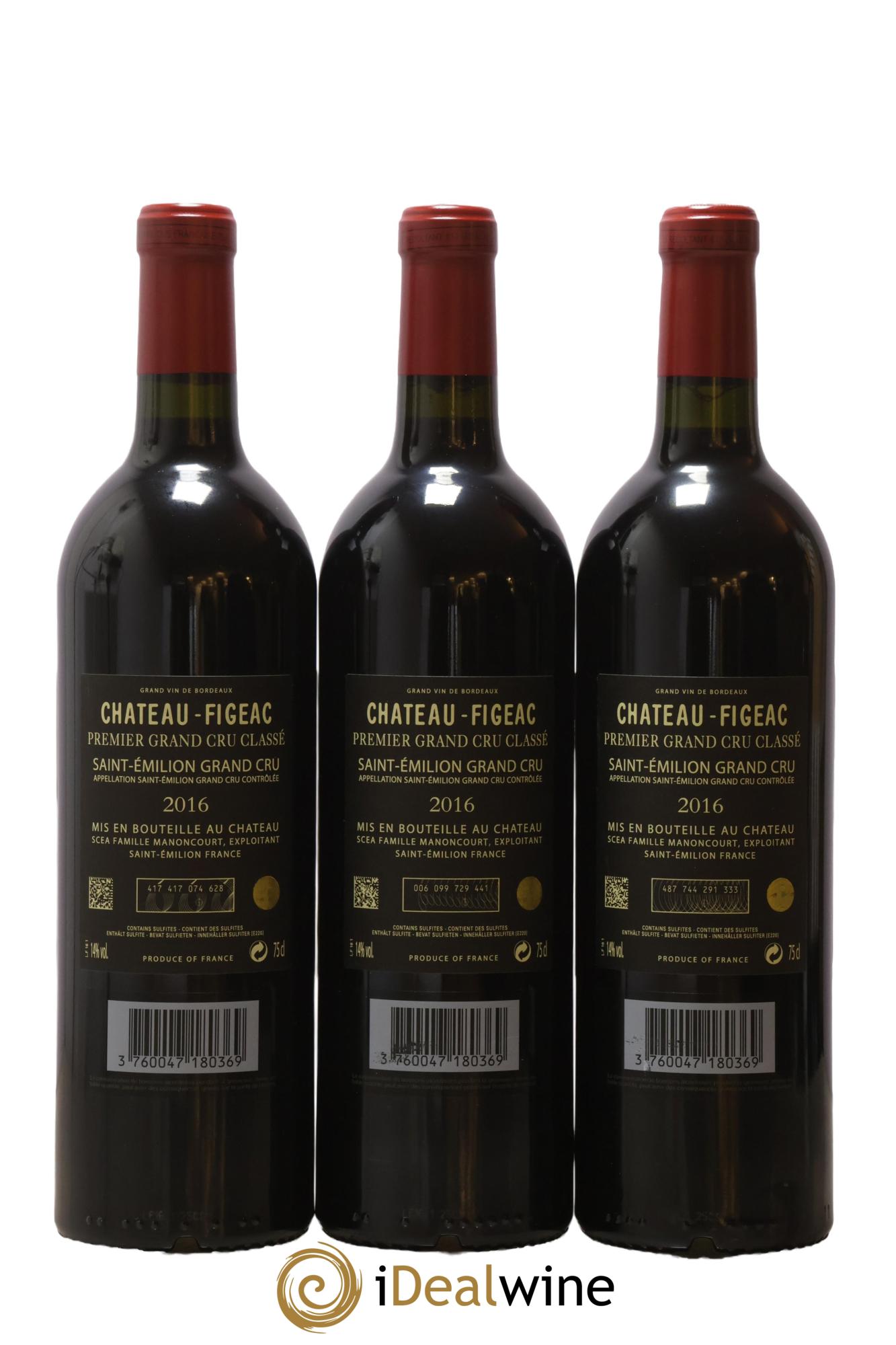 Château Figeac 1er Grand Cru Classé A 2016 - Lot de 6 bouteilles - 4