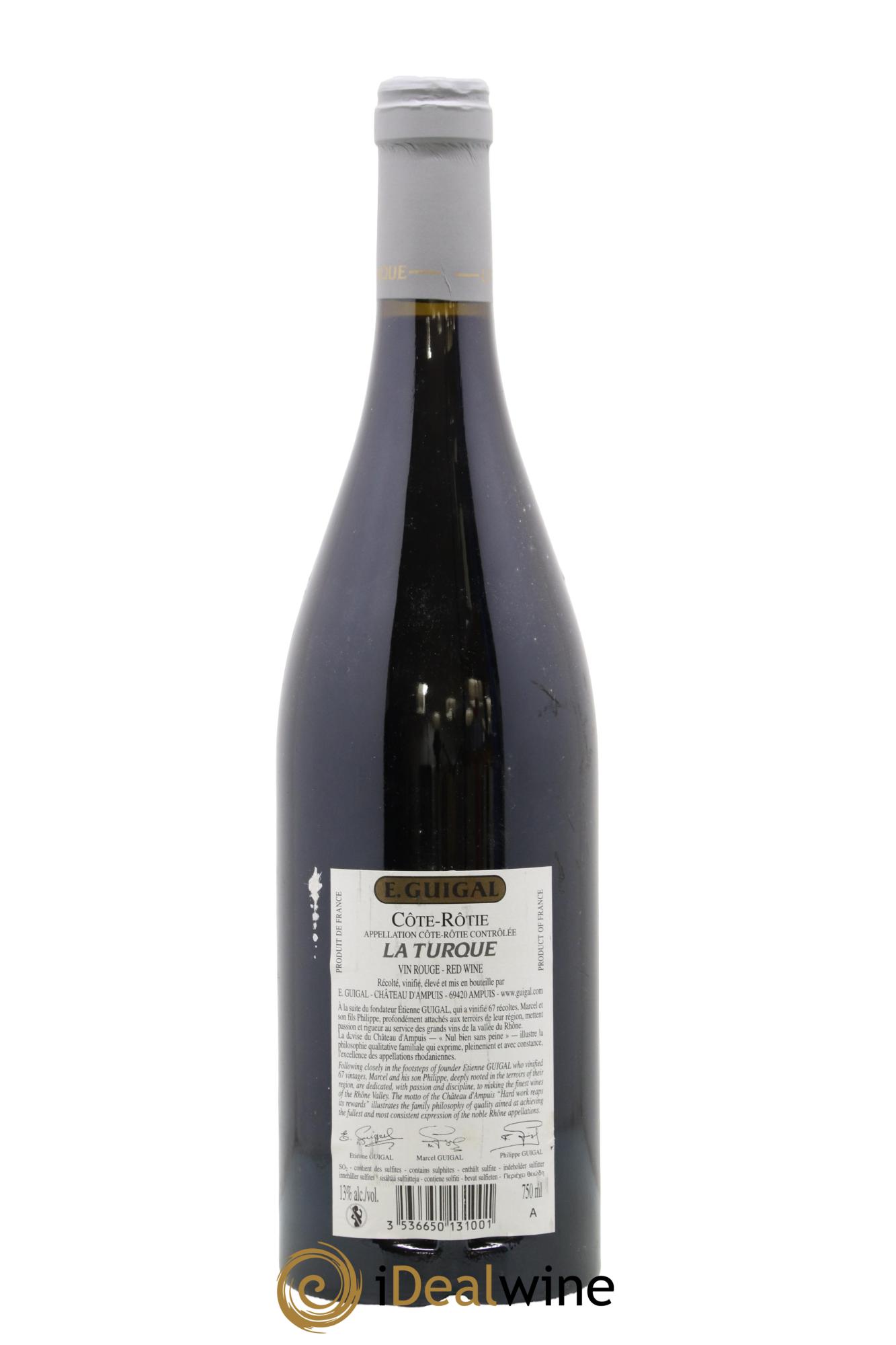 Côte-Rôtie La Turque Guigal 2007 - Lot de 1 bouteille - 1