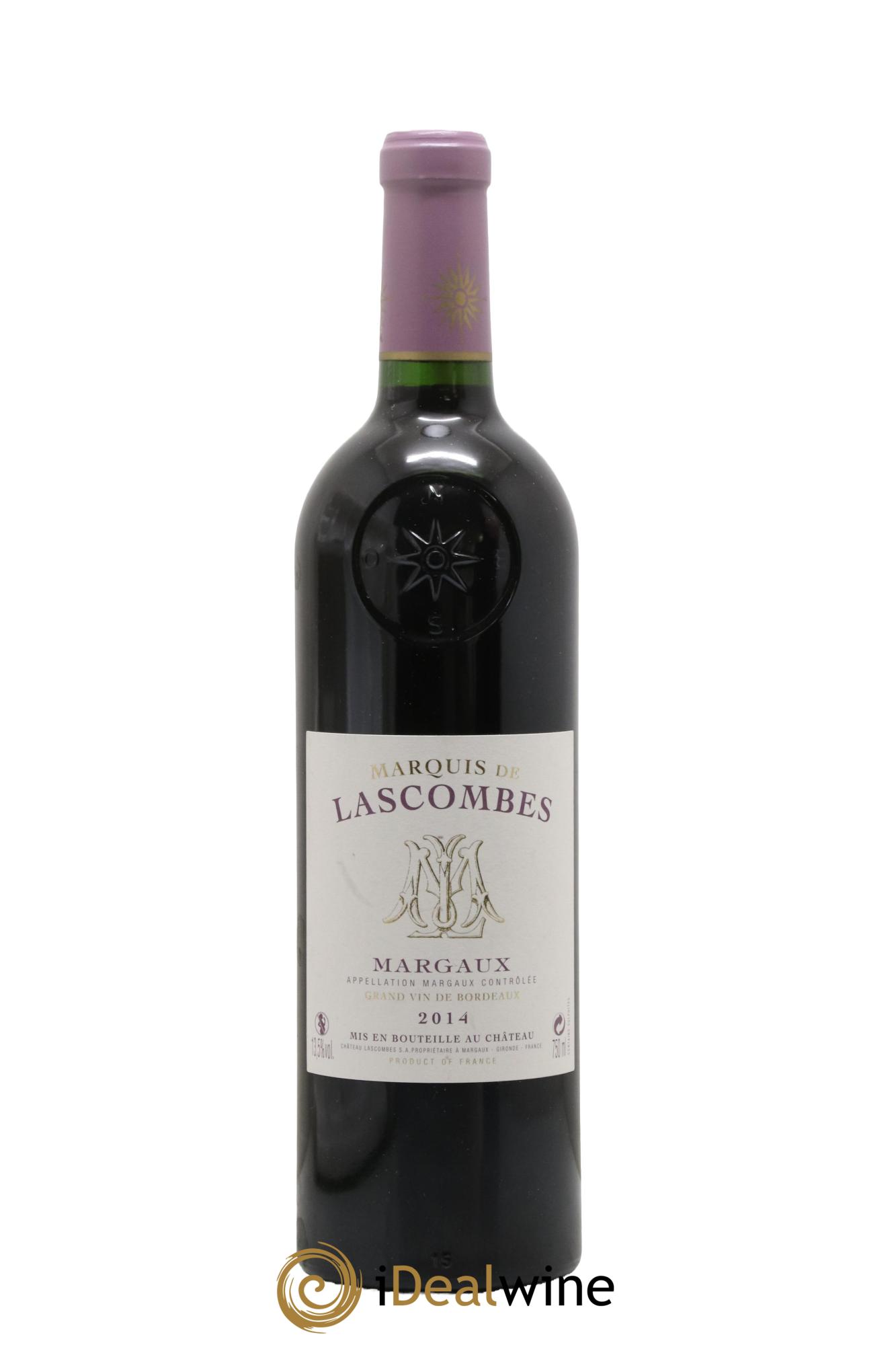 Margaux Marquis de Lascombes 2014 - Lot de 1 bouteille - 0