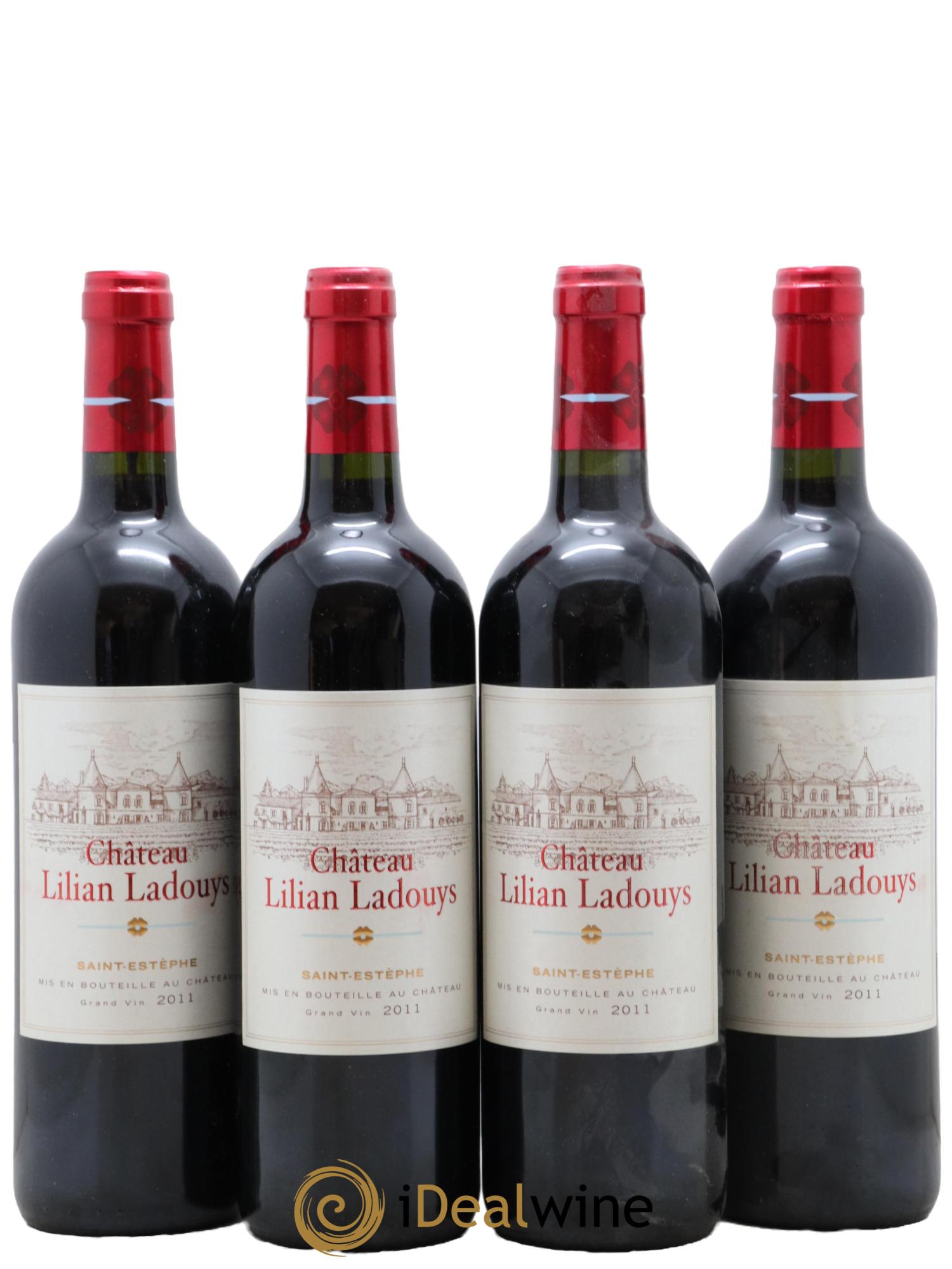 Château Lilian Ladouys Cru Bourgeois 2011 - Lot de 4 bouteilles - 0