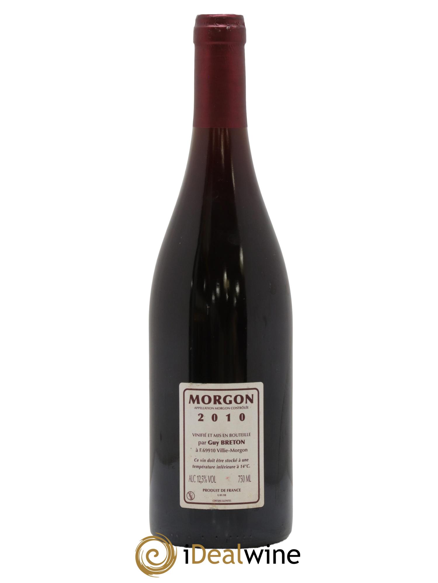 Morgon Ptit Max Guy Breton 2010 - Lot de 1 bouteille - 1