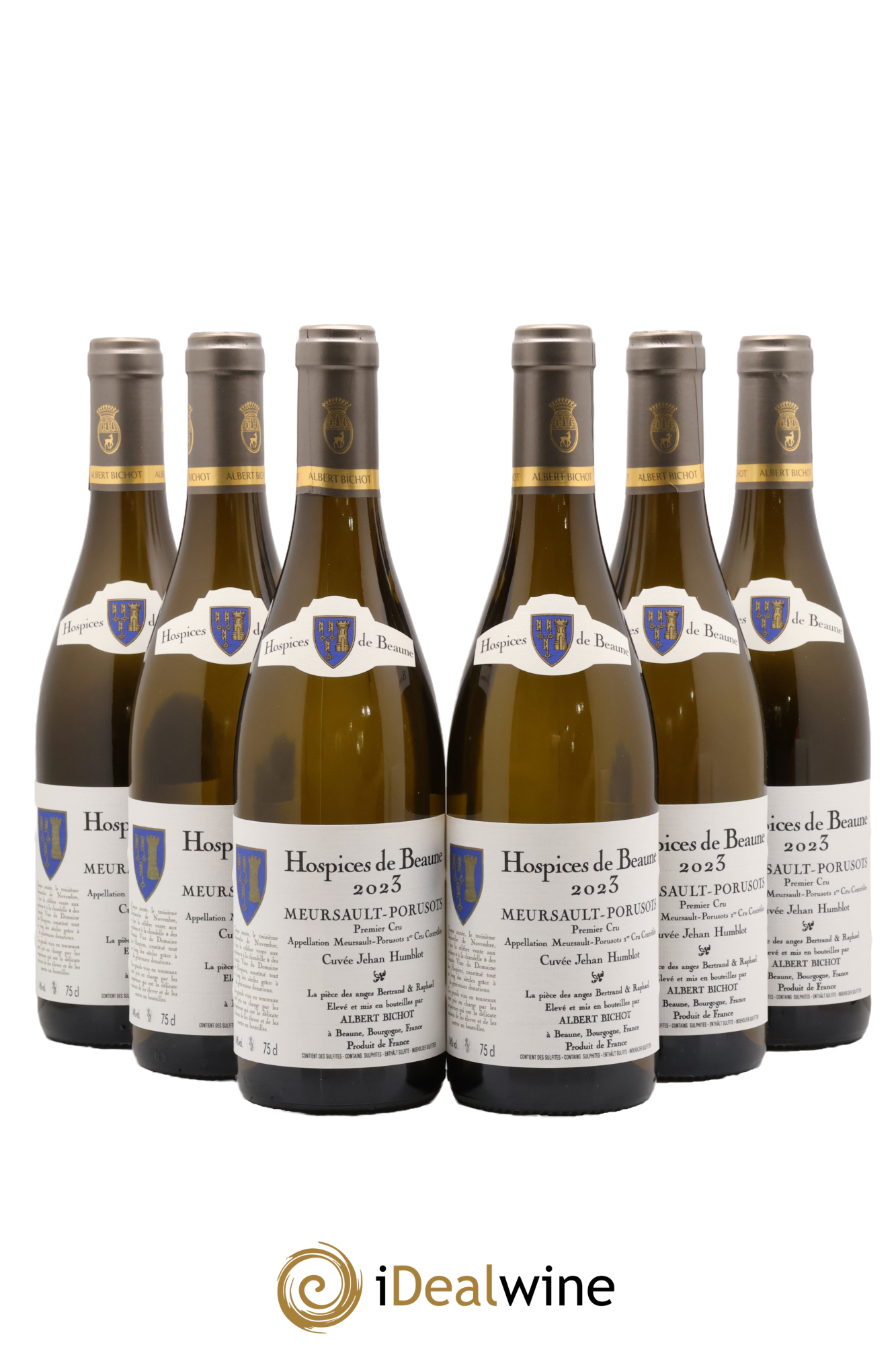 Meursault 1er Cru Les Porusots Cuvée Jehan Humblot Maison Albert Bichot Hospices De Beaune 2023 - Lot of 6 bottles - 0