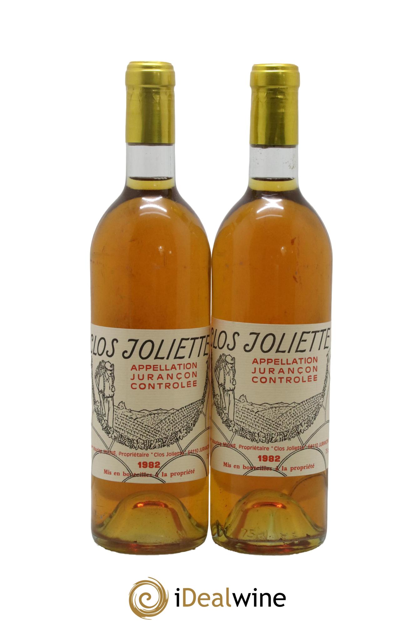 Jurançon Clos Joliette 1982 - Lotto di 2 bottiglie - 0
