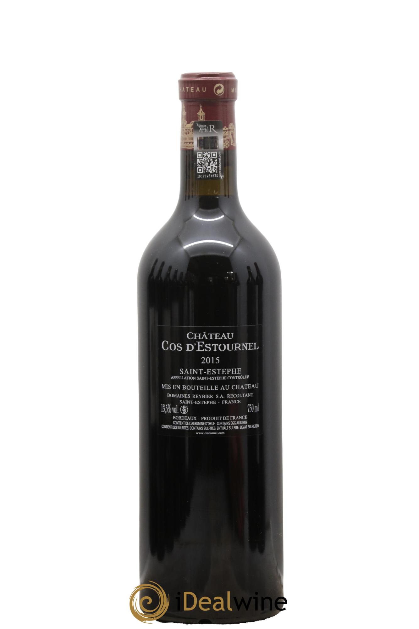 Cos d'Estournel 2ème Grand Cru Classé 2015 - Lot of 1 bottle - 1
