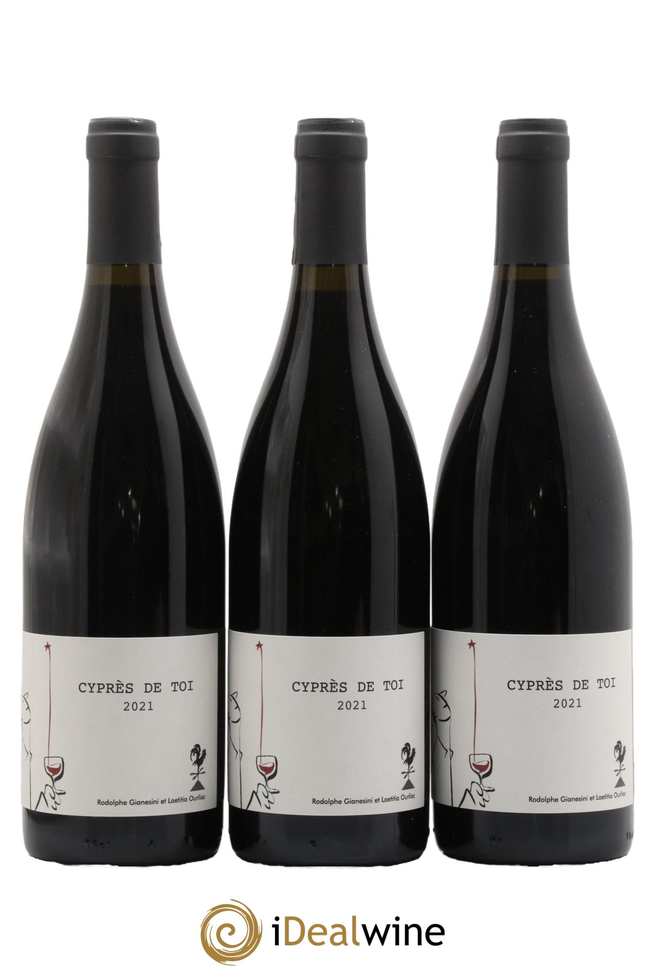 Vin de France Cyprès de Toi Domaine Fond Cyprès 2021 - Lot de 3 bouteilles - 0