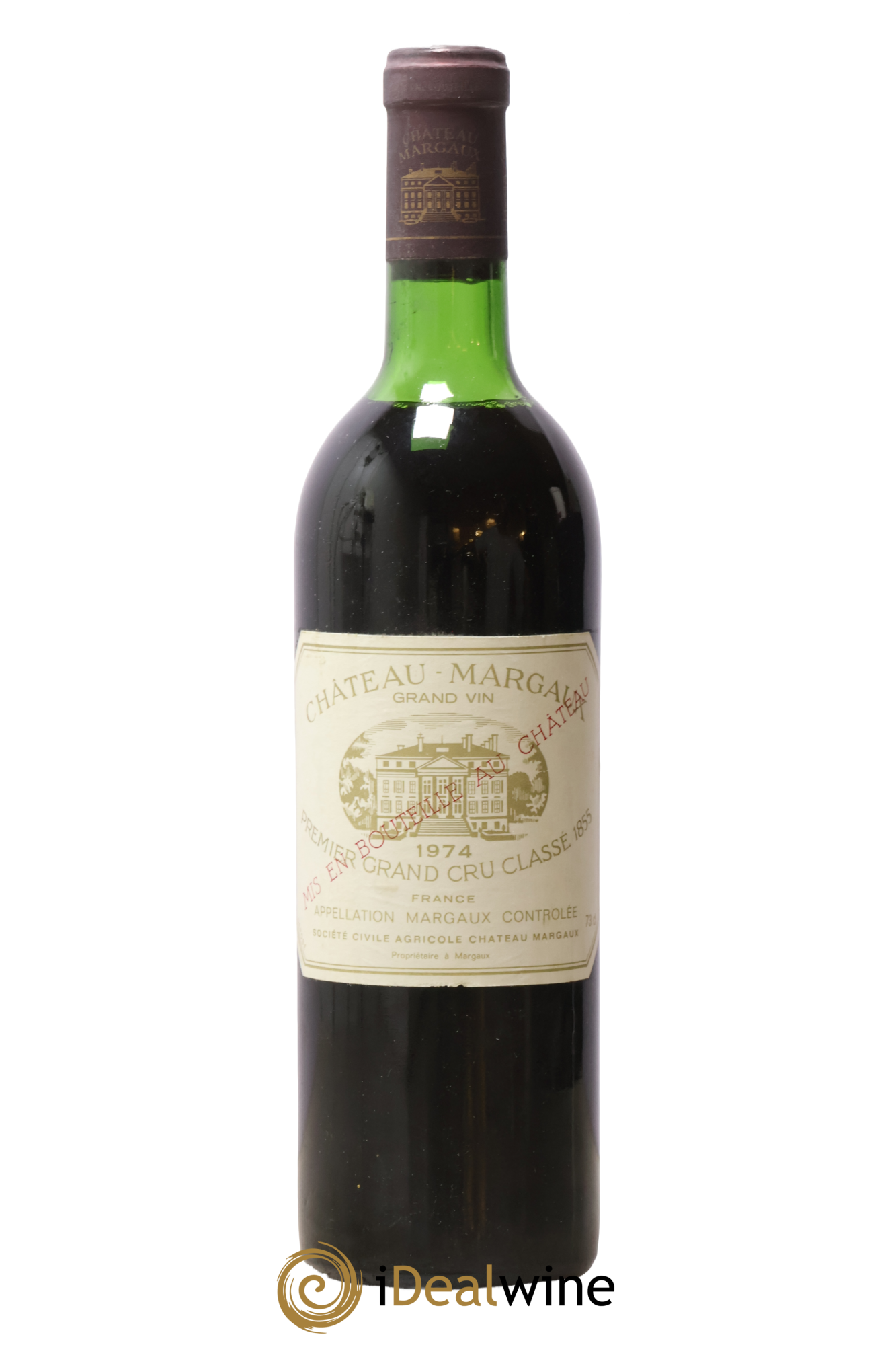 Château Margaux 1er Grand Cru Classé 1974 - Lot de 1 bouteille - 0