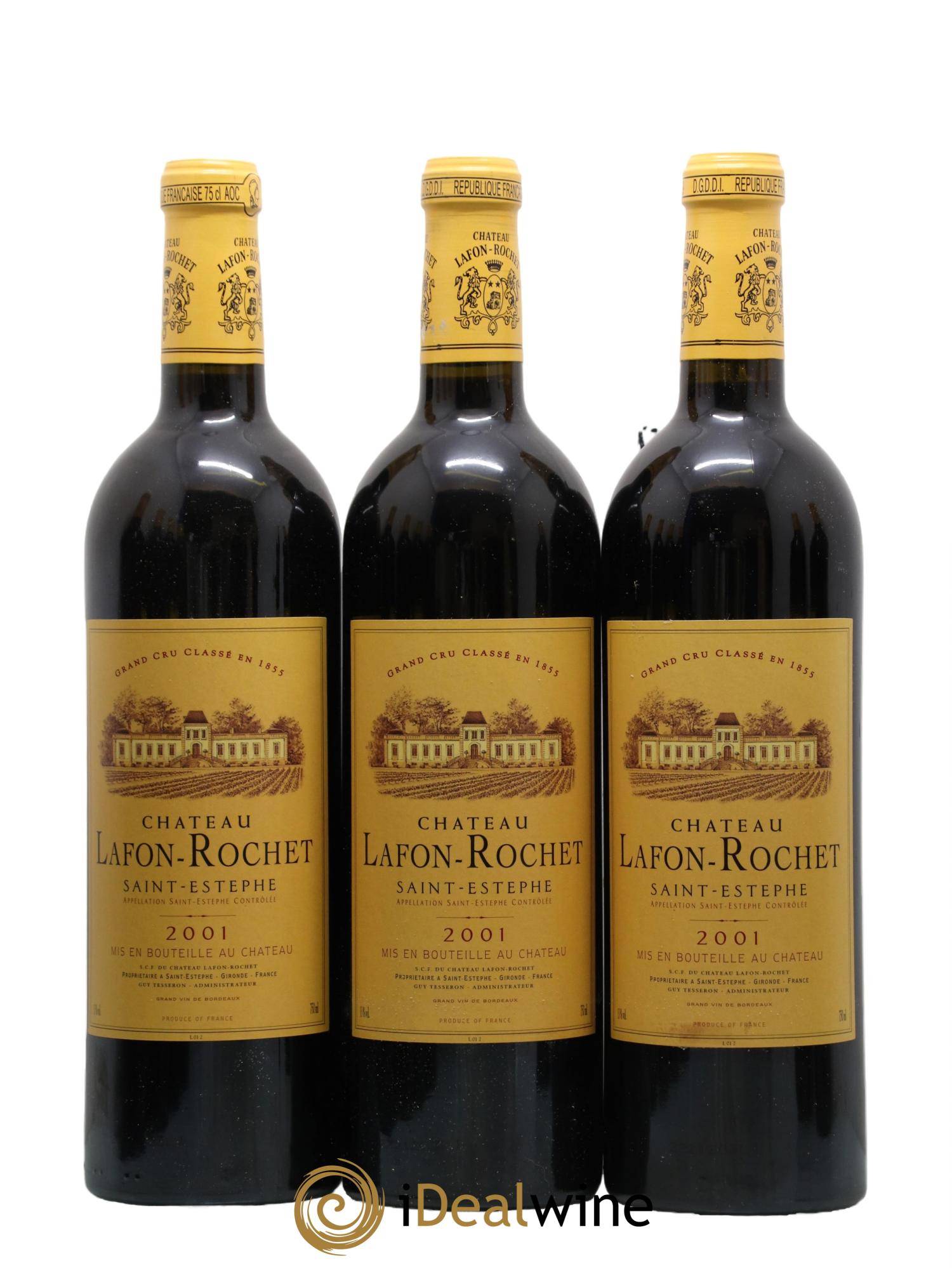 Château Lafon Rochet 4ème Grand Cru Classé 2001 - Lotto di 12 bottiglie - 2