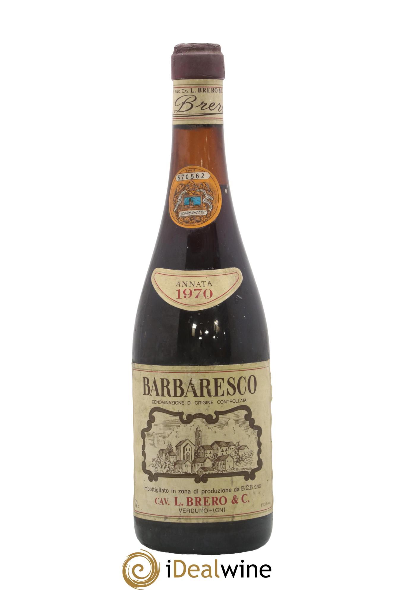 Barbaresco DOCG Brero 1970 - Posten von 1 Flasche - 0