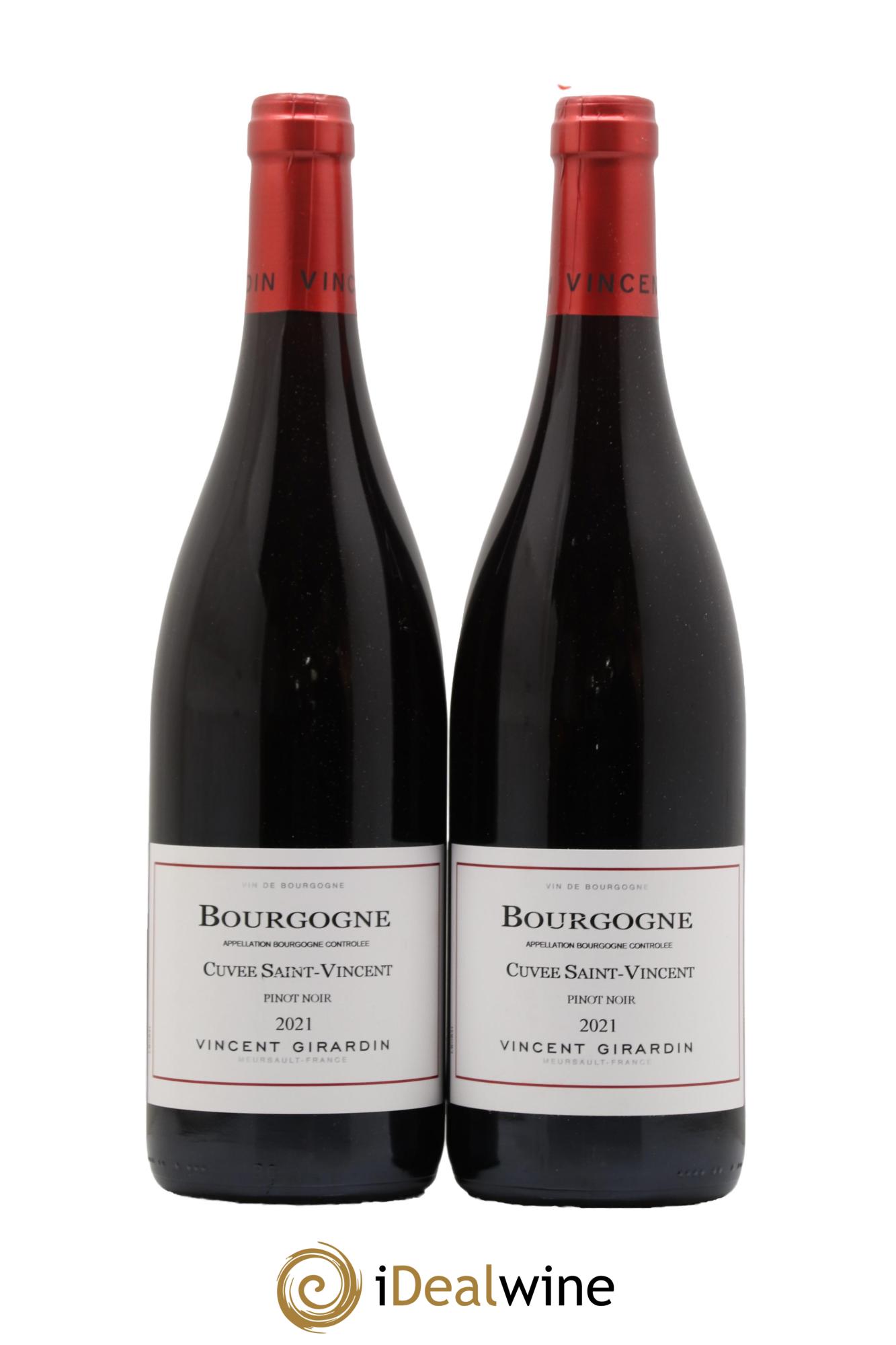Bourgogne Pinot noir Cuvée Saint Vincent Vincent Girardin (Domaine) 2021 - Lot de 2 bouteilles - 0