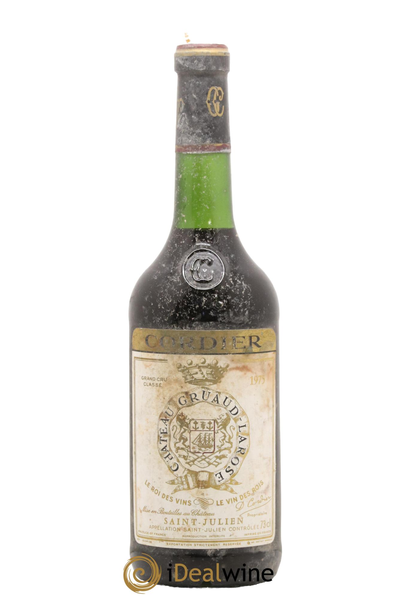Château Gruaud Larose 2ème Grand Cru Classé 1975 - Lot de 1 bouteille - 0