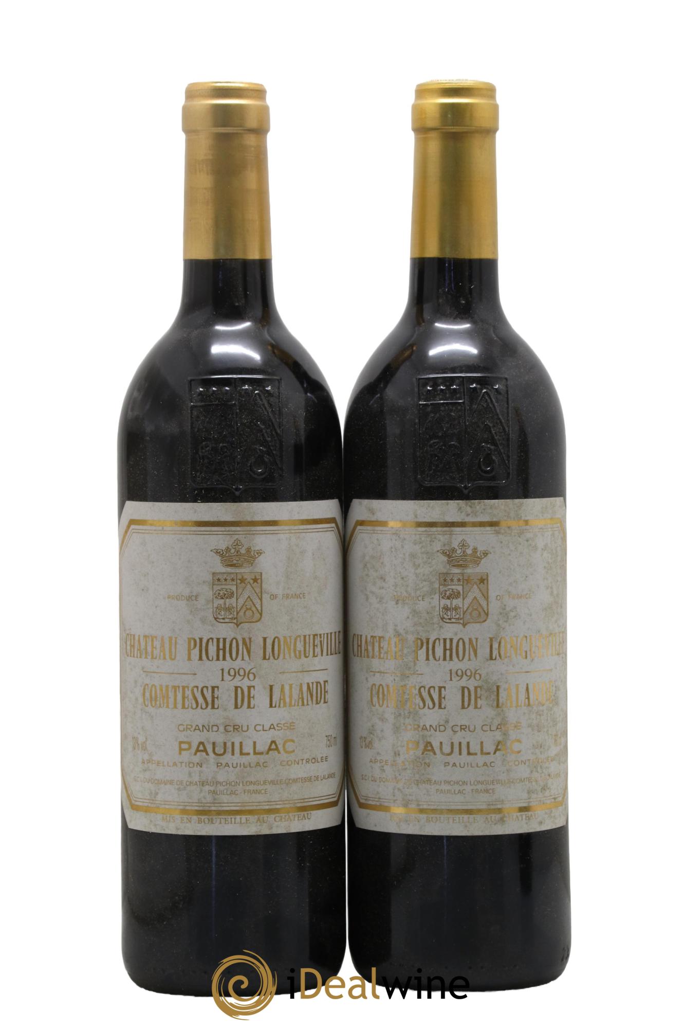 Château Pichon Longueville Comtesse de Lalande 2ème Grand Cru Classé 1996 - Lot de 2 bouteilles - 0