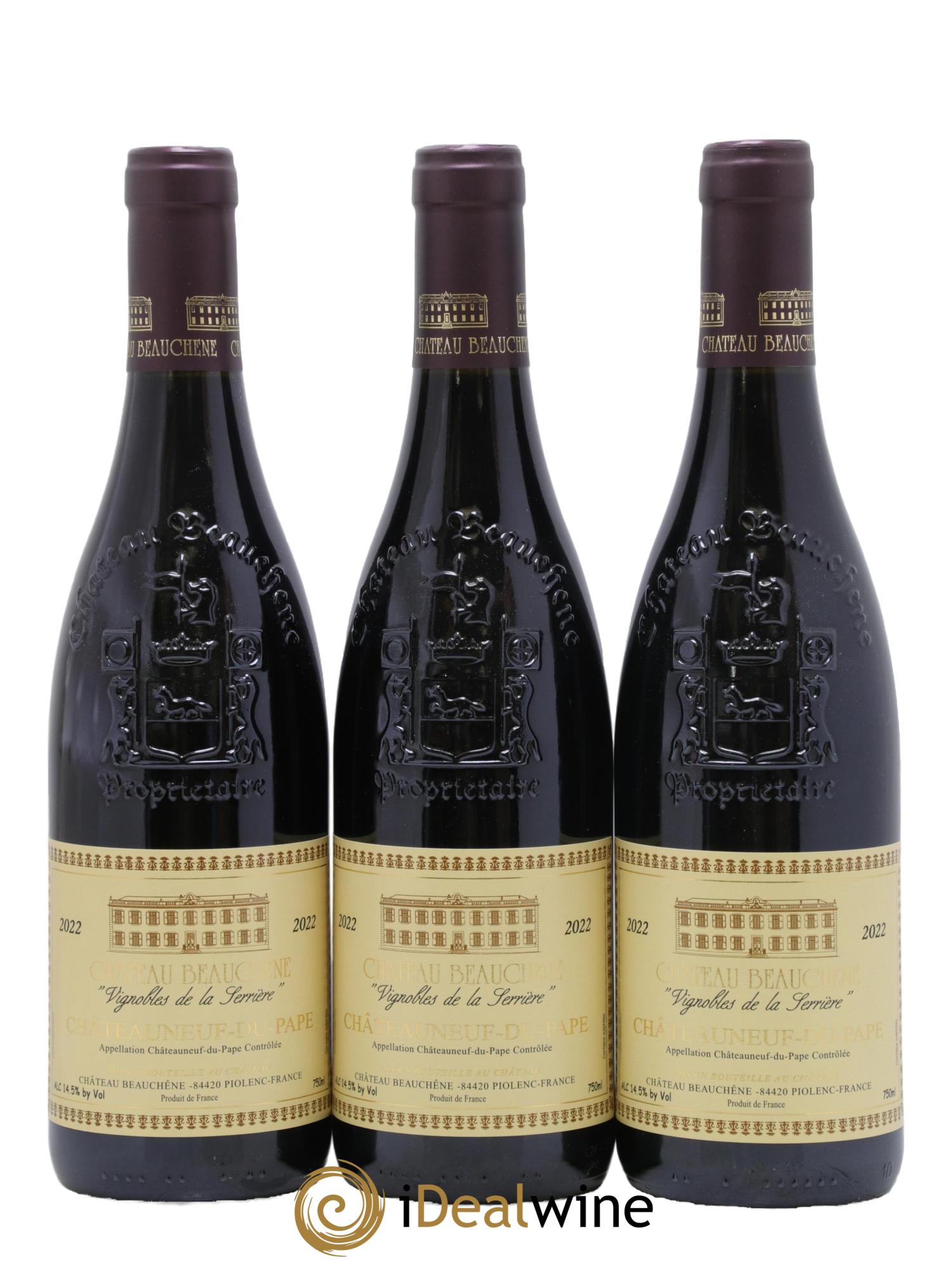 Châteauneuf-du-Pape Vignobles De La Serrière Château Beauchêne 2022 - Posten von 3 Flaschen - 0