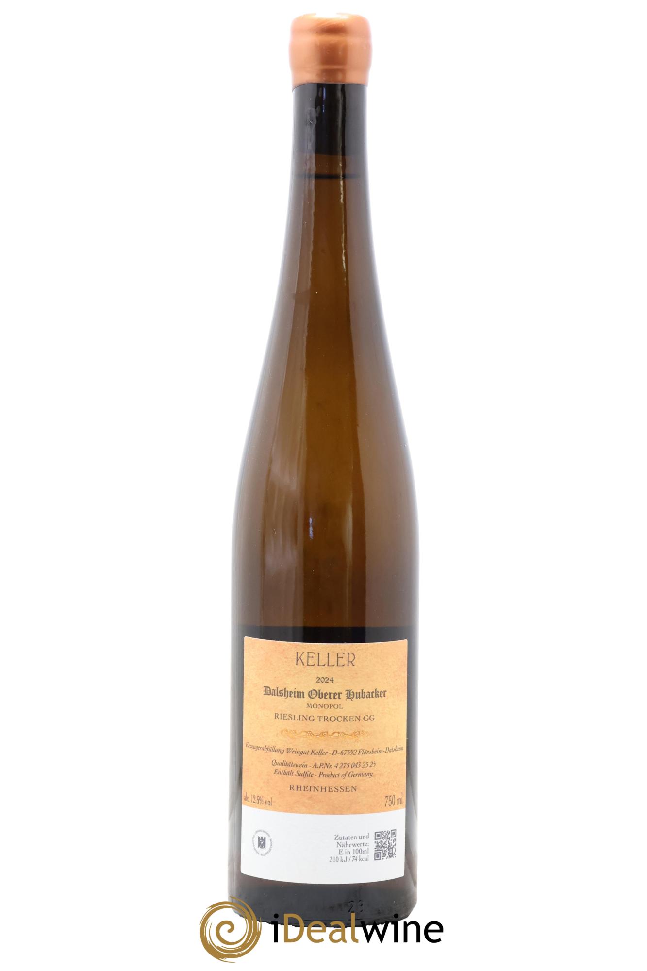 Riesling Trocken GG Oberer Hubacker Keller 2024 - Lot de 1 bouteille - 1