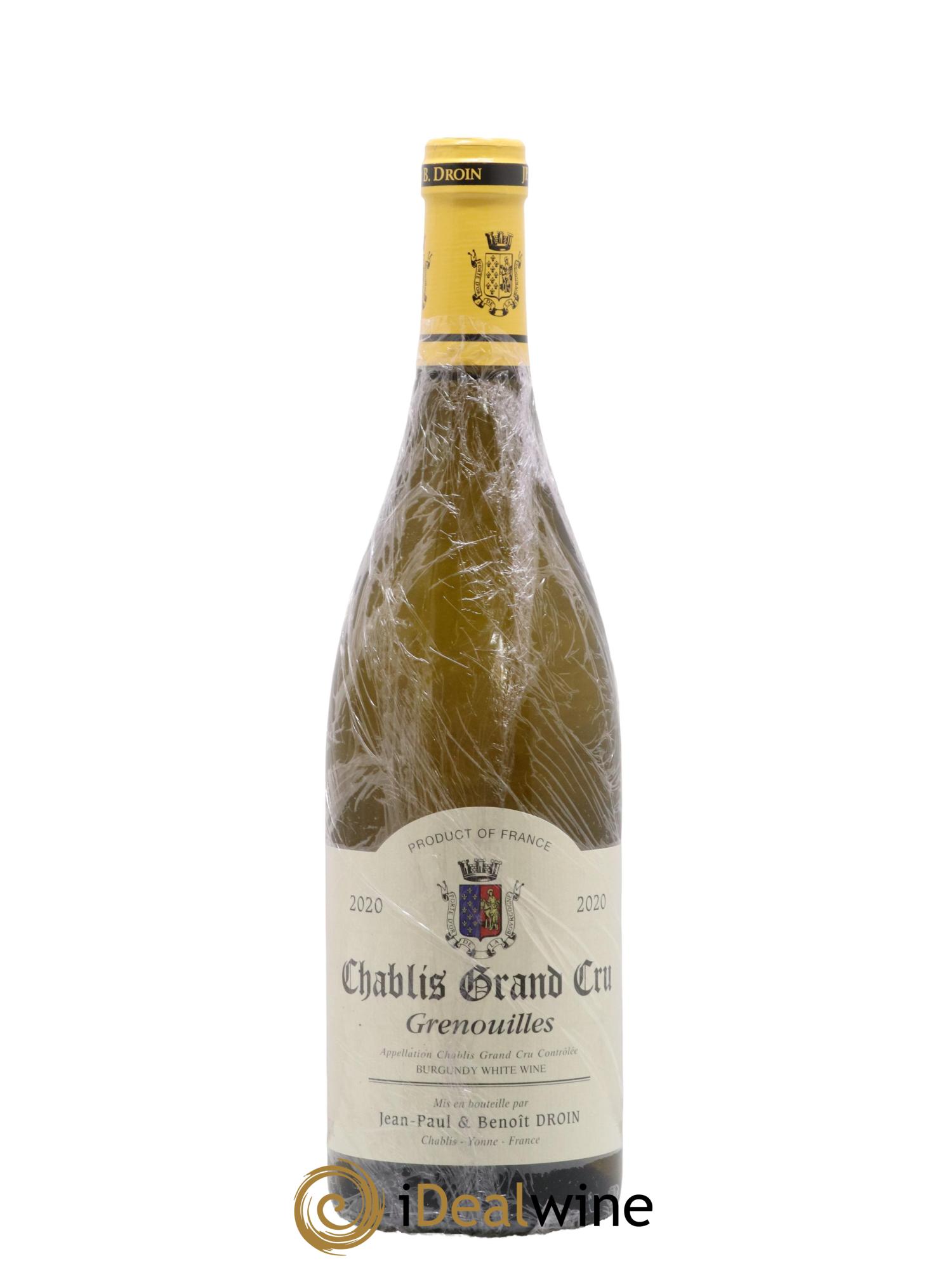Chablis Grand Cru Grenouilles Jean-Paul & Benoît Droin (Domaine) 2020 - Lot of 1 bottle - 0