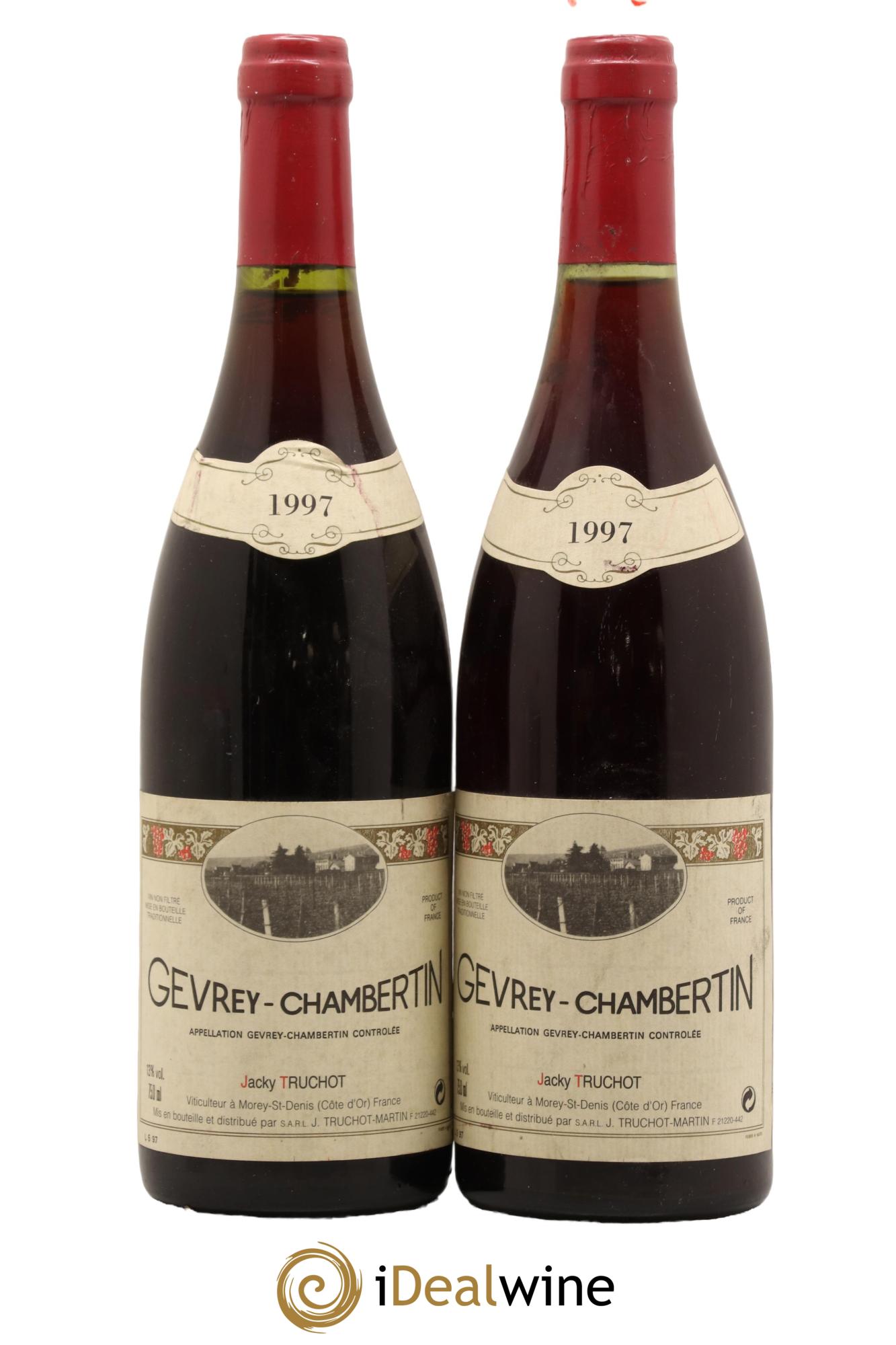 Gevrey-Chambertin Jacky Truchot 1997 - Lot de 2 bouteilles - 0