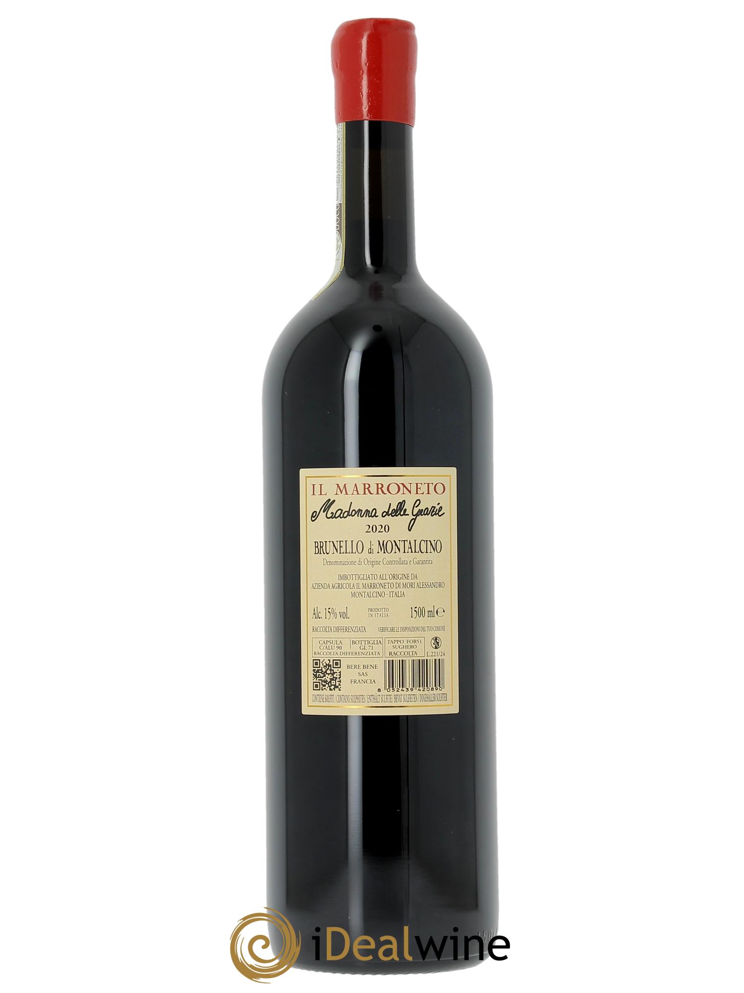 Brunello di Montalcino DOCG Madonna delle Grazie Il Marroneto  2020 - Posten von 1 Magnum - 2