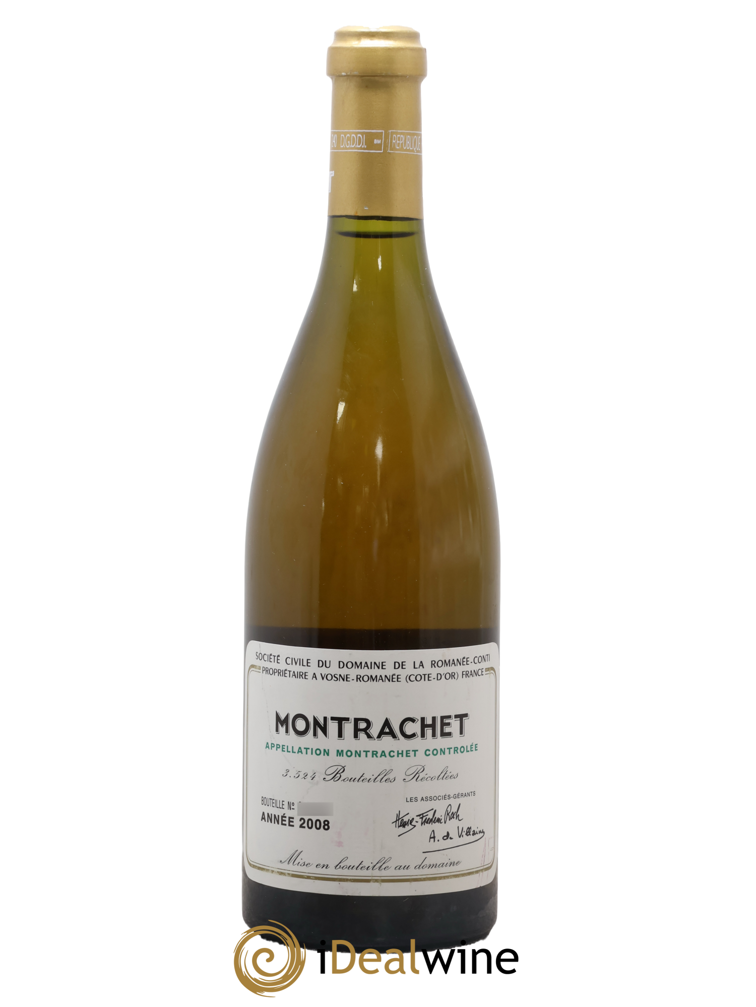 Montrachet Grand Cru Domaine de la Romanée-Conti 2008 - Lot of 1 bottle - 0