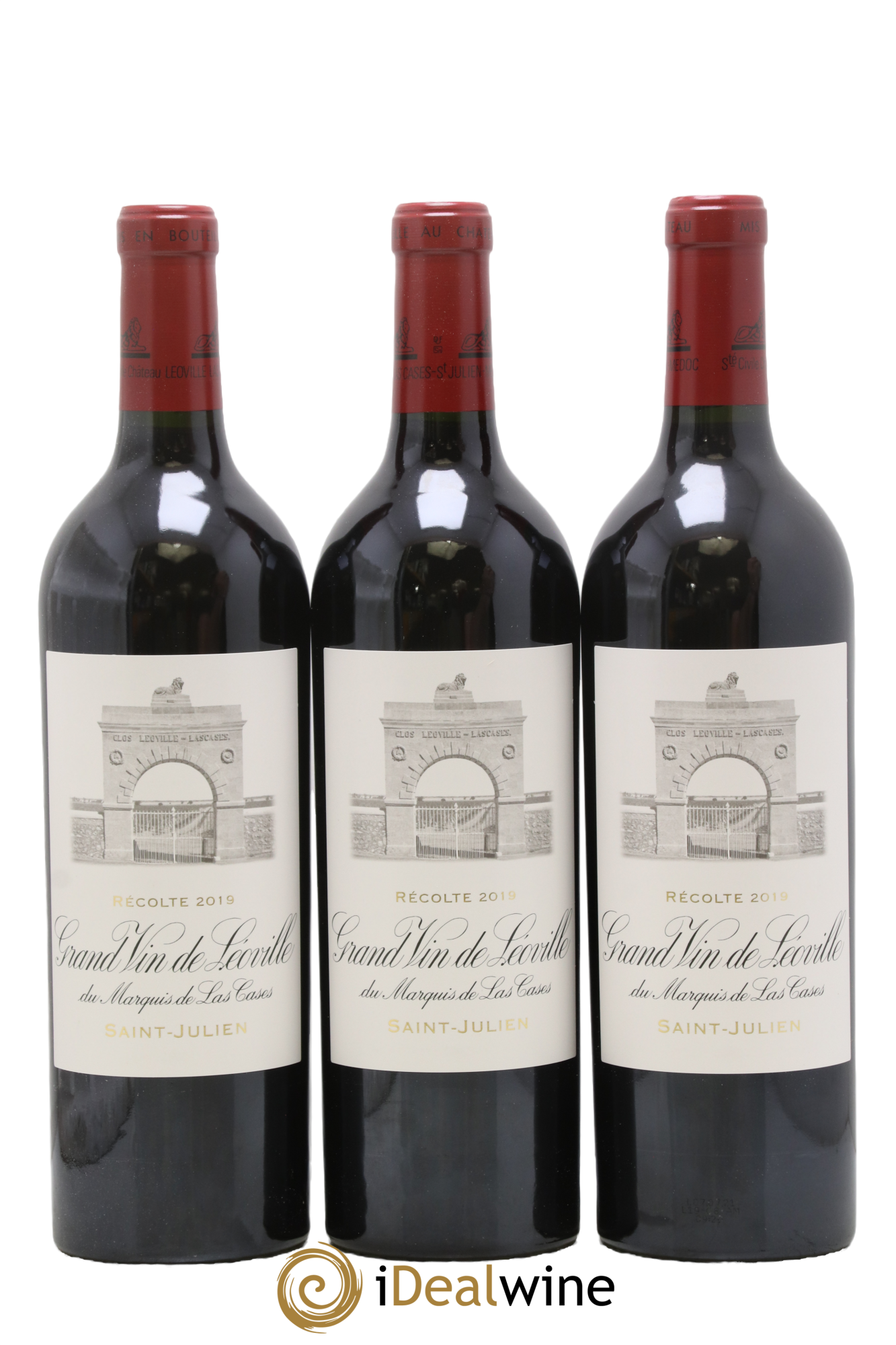 Château Léoville Las Cases 2ème Grand Cru Classé 2019 - Lotto di 3 bottiglie - 0