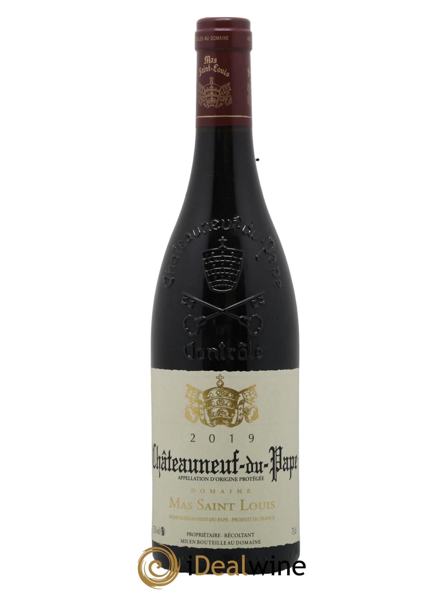 Châteauneuf-du-Pape Tradition Mas Saint-Louis 2019 - Lot de 1 bouteille - 0