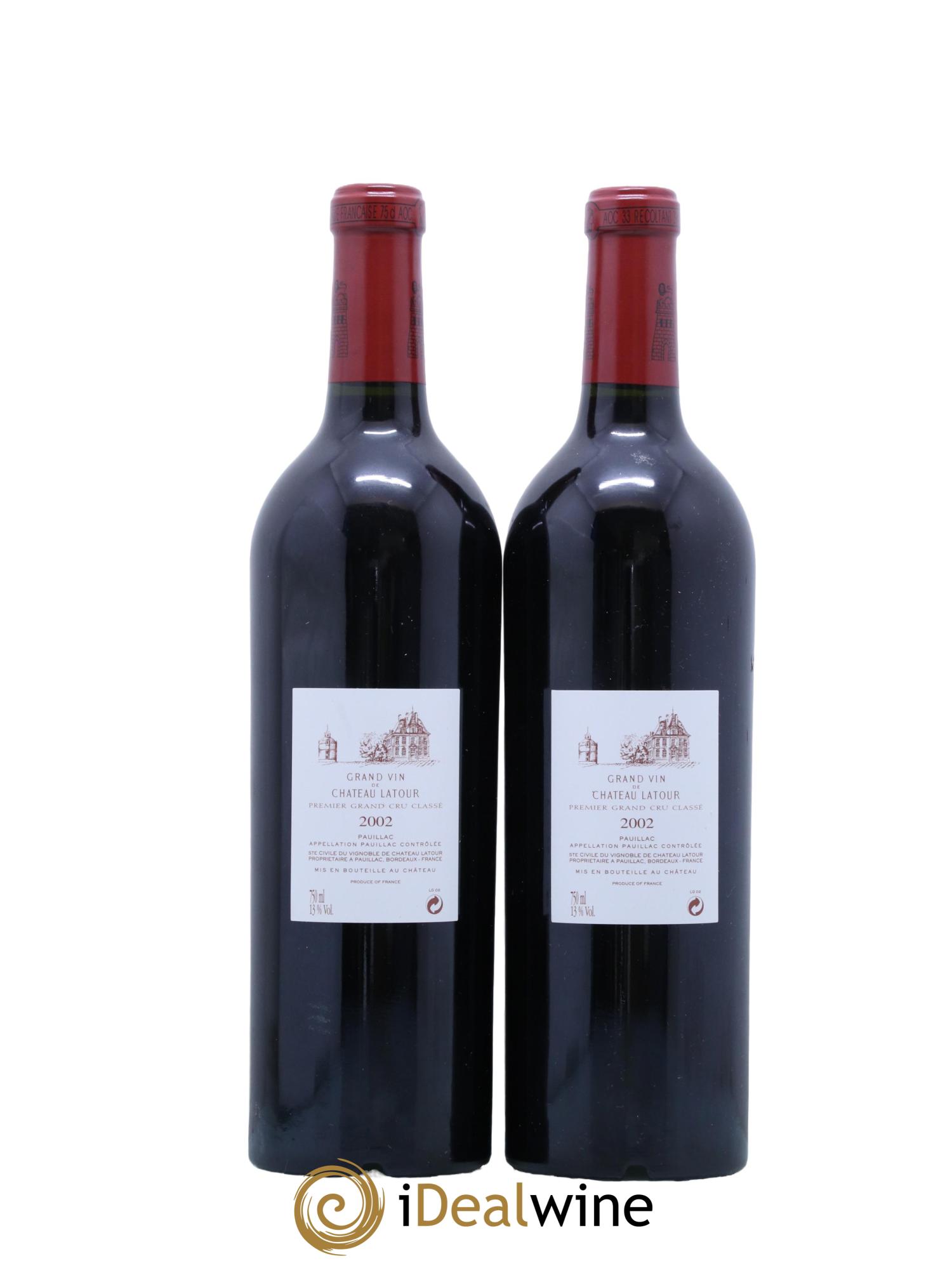 Château Latour 1er Grand Cru Classé 2002 - Posten von 2 Flaschen - 1