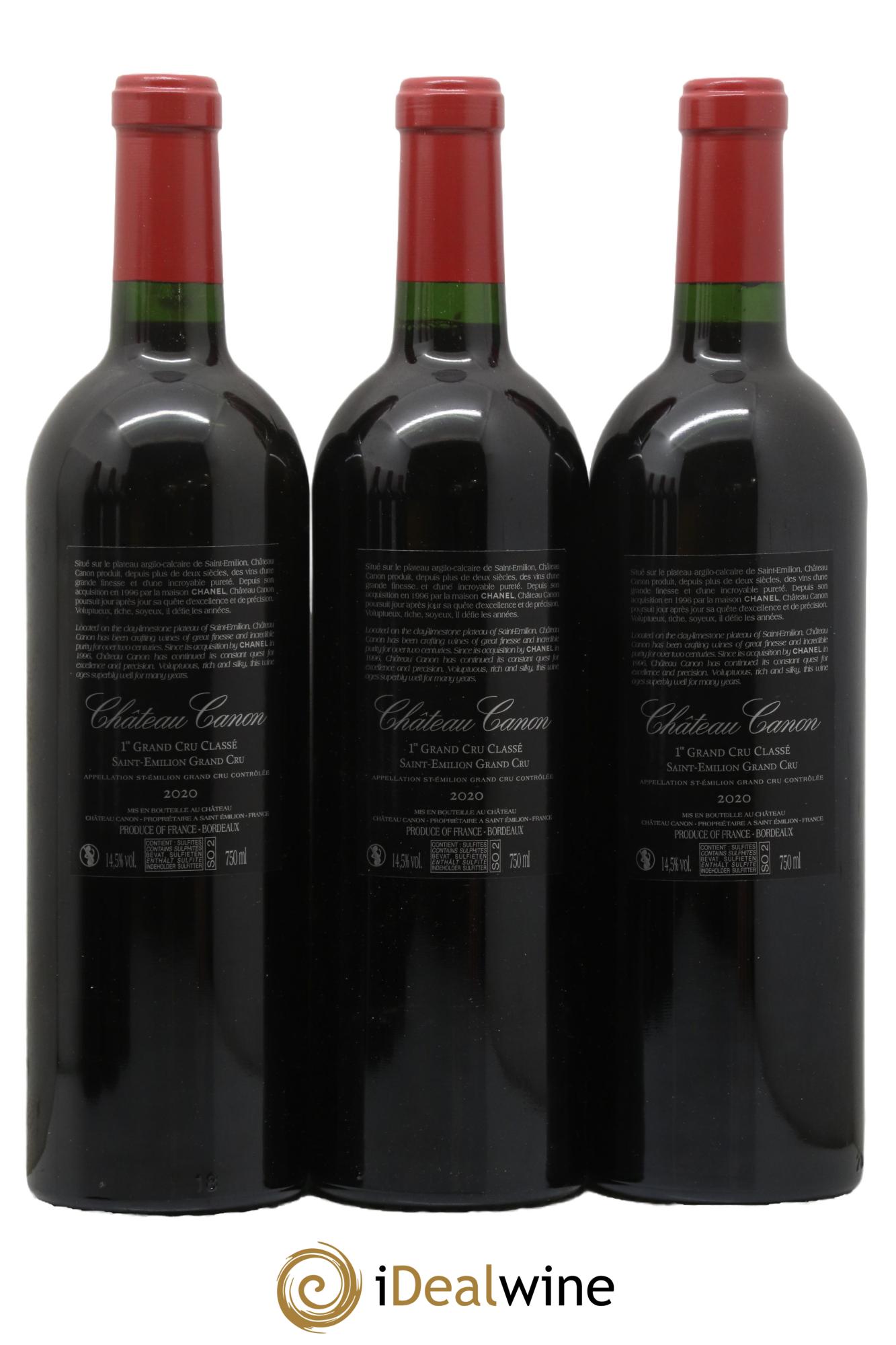 Château Canon 1er Grand Cru Classé B 2020 - Lot de 6 bouteilles - 2