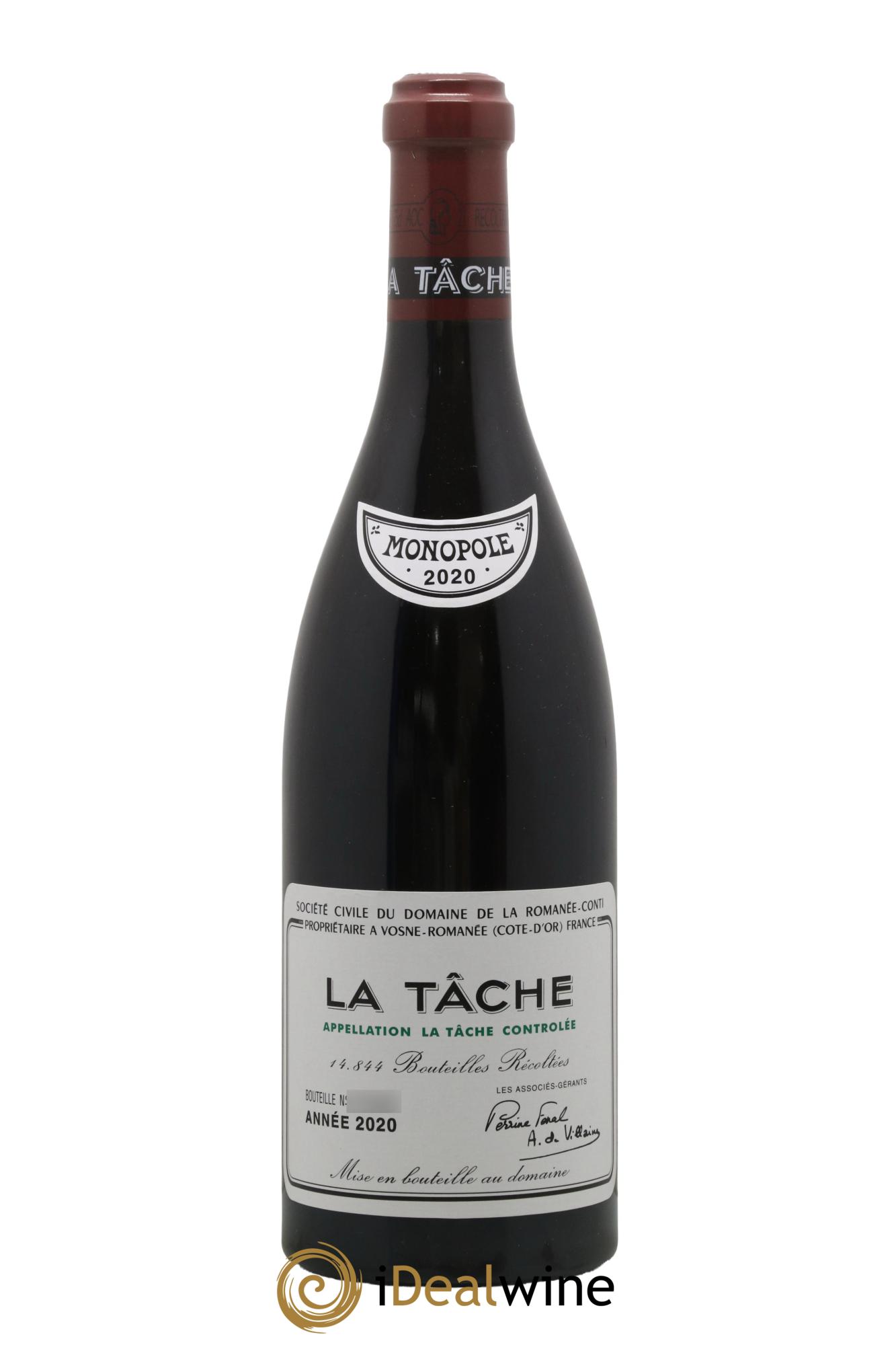 La Tâche Grand Cru Domaine de la Romanée-Conti 2020 - Lotto di 1 bottiglia - 0