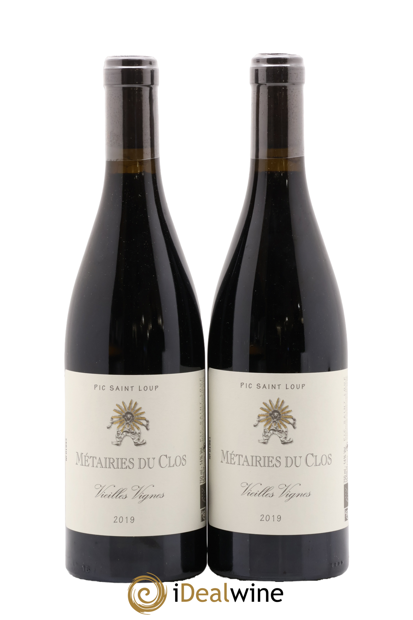 Pic Saint-Loup Les Métairies du Clos Vieilles Vignes Christophe Peyrus et Françoise Julien 2019 - Lot de 2 bouteilles - 0