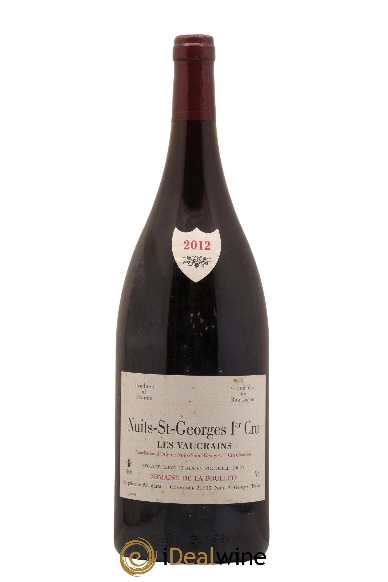 Nuits-Saint-Georges 1er Cru Les Vaucrains Domaine de la Poulette 2012 - Lot de 1 magnum - 0