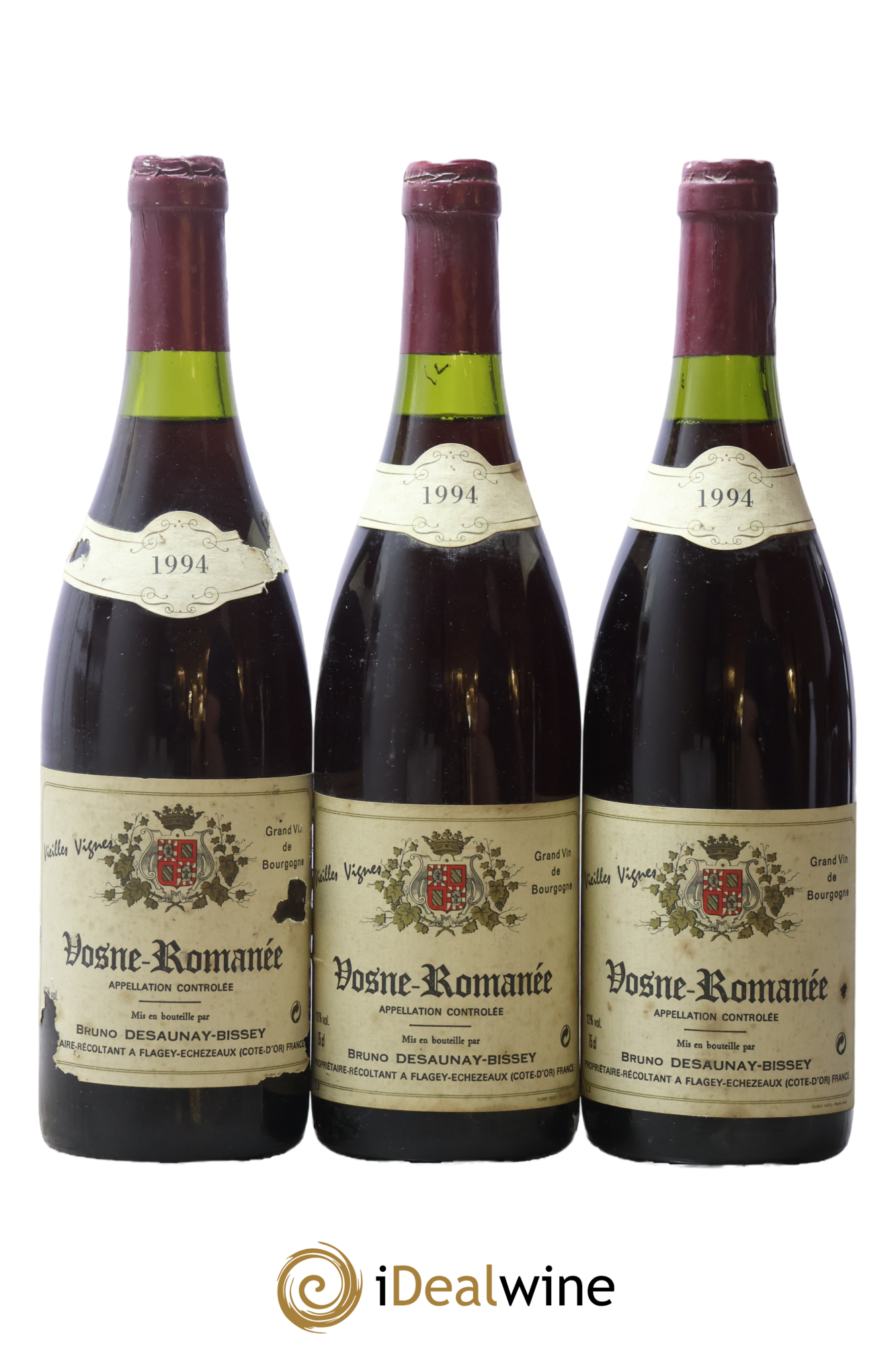 Vosne-Romanée Vieilles Vignes Bruno Desaunay-Bissey 1994 - Lot de 3 bouteilles - 0