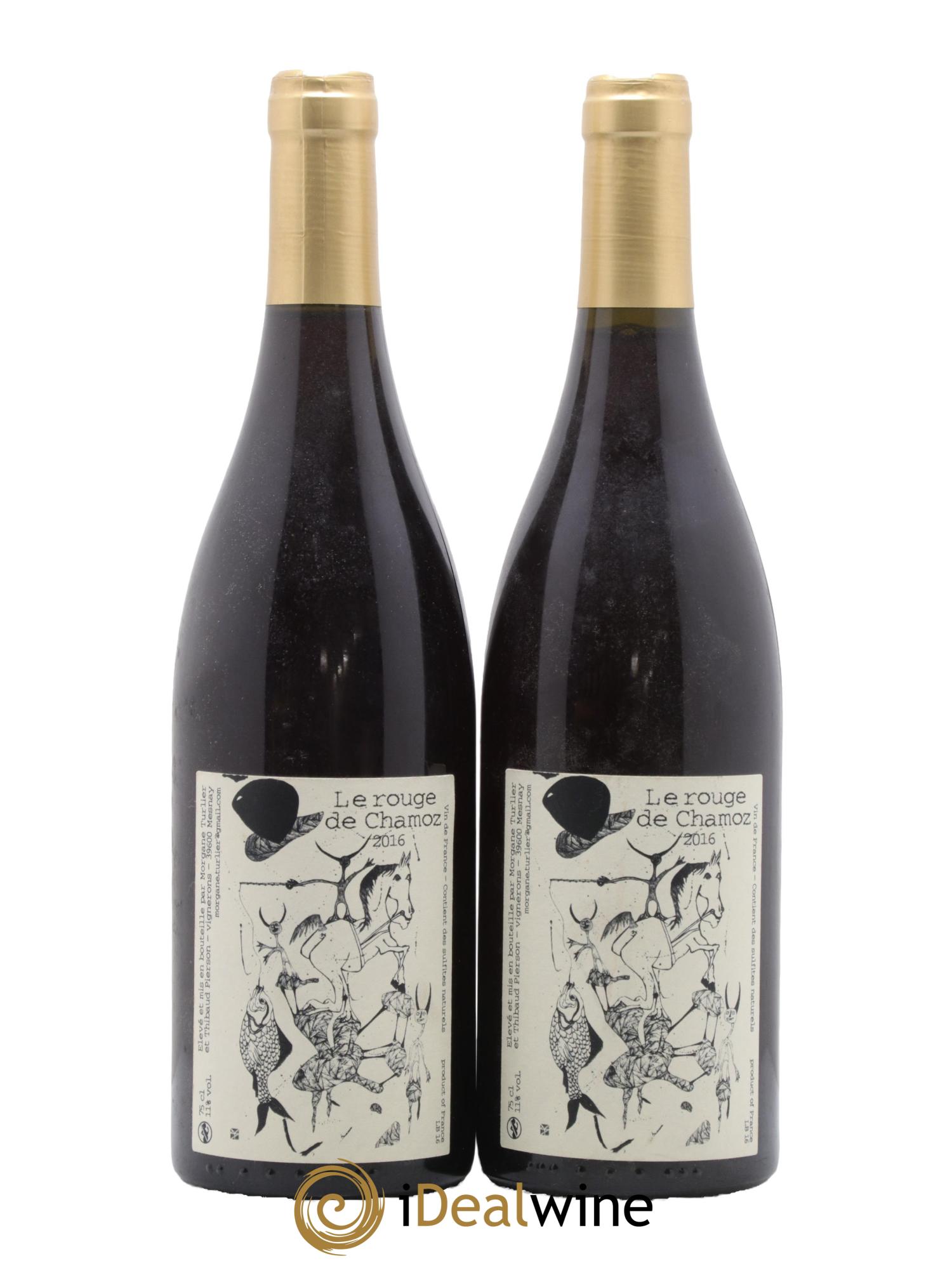 Vin de France Le Rouge de Chamoz Morgane Turlier 2016 - Lot de 2 bouteilles - 0