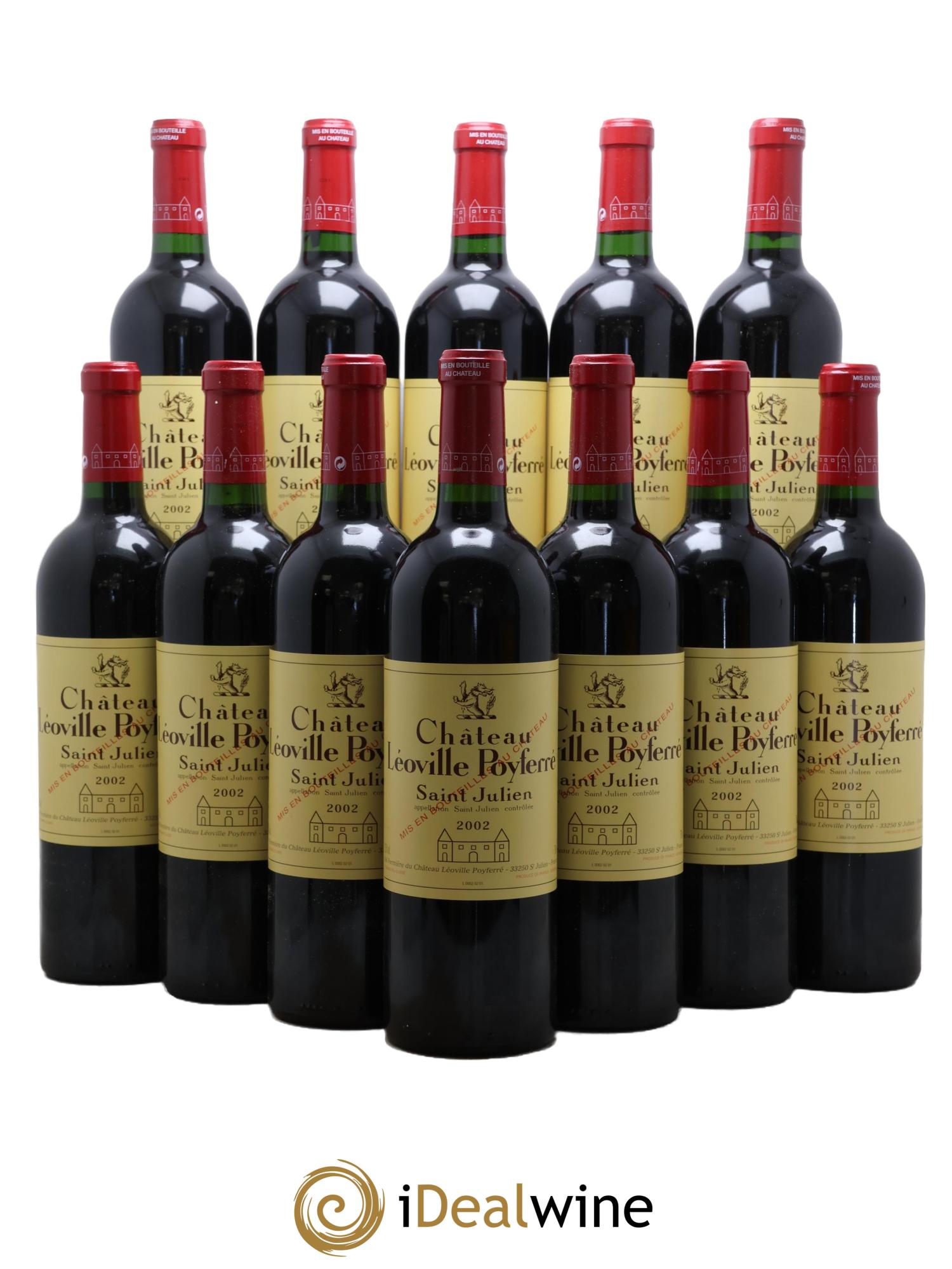 Château Léoville Poyferré 2ème Grand Cru Classé 2002 - Lotto di 12 bottiglie - 0