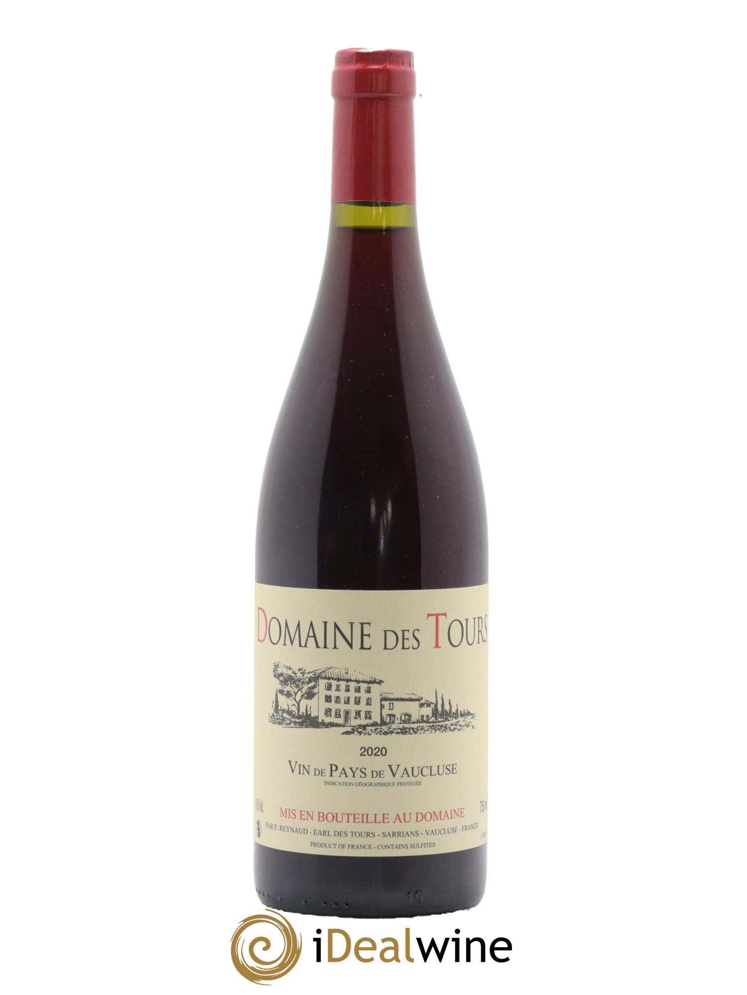 Vaucluse (Vin de Pays de Vaucluse) Domaine des Tours Emmanuel Reynaud 2020 - Lot de 1 bouteille - 0