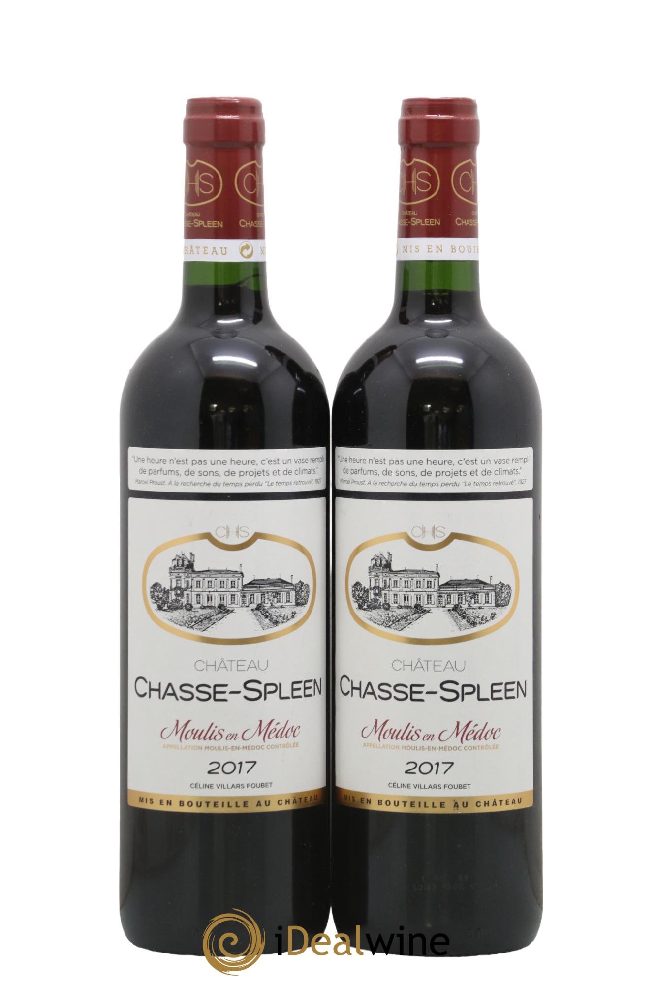 Château Chasse Spleen 2017 - Lot de 2 bouteilles - 0