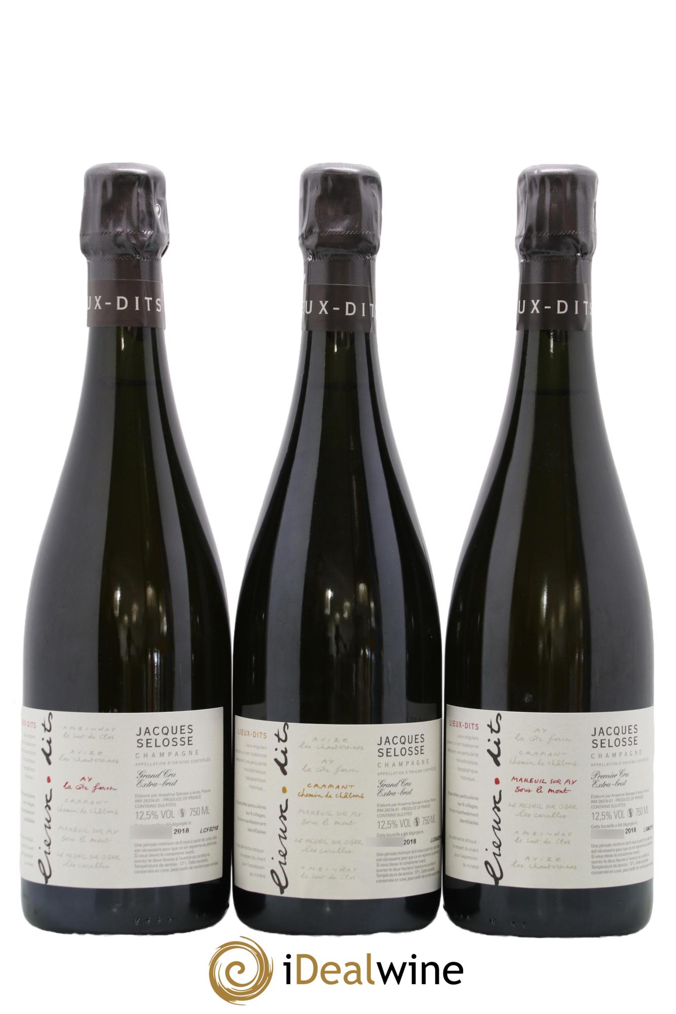 Caisse Collection Lieux-dits Jacques Selosse - Lot of 6 bottles - 2