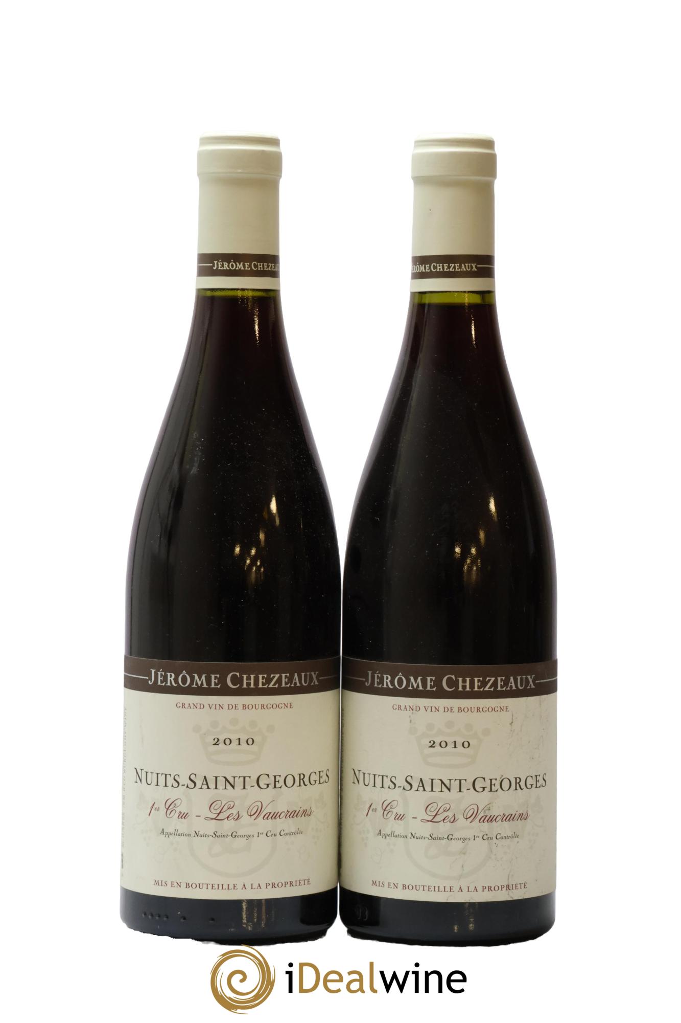 Nuits-Saint-Georges 1er Cru Les Vaucrains Jérôme Chezeaux 2010 - Lot de 2 bouteilles - 0