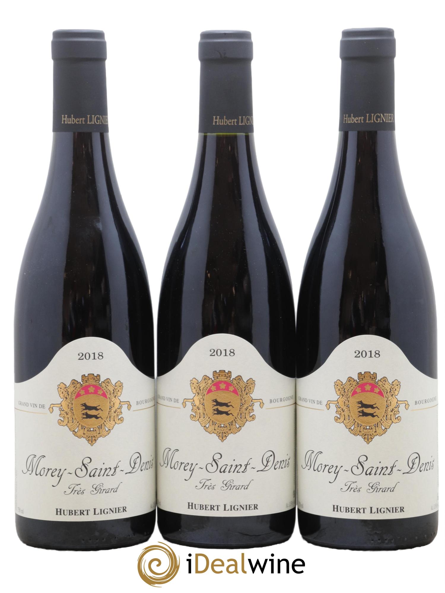 Morey Saint-Denis Très Girard Hubert Lignier (Domaine) 2018 - Posten von 3 Flaschen - 0