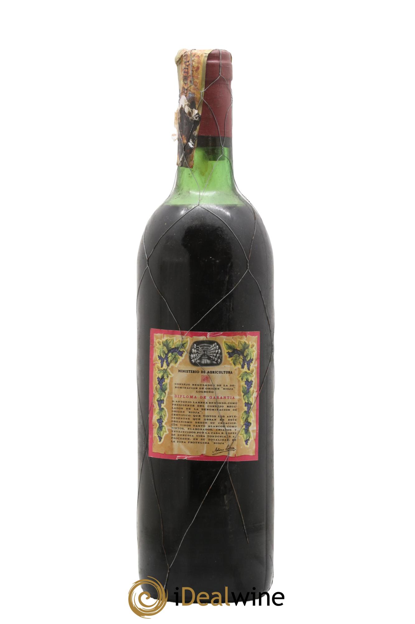 Rioja DOCA Reserva Vina Tondonia R. Lopez de Heredia 1968 - Lot of 1 bottle - 1