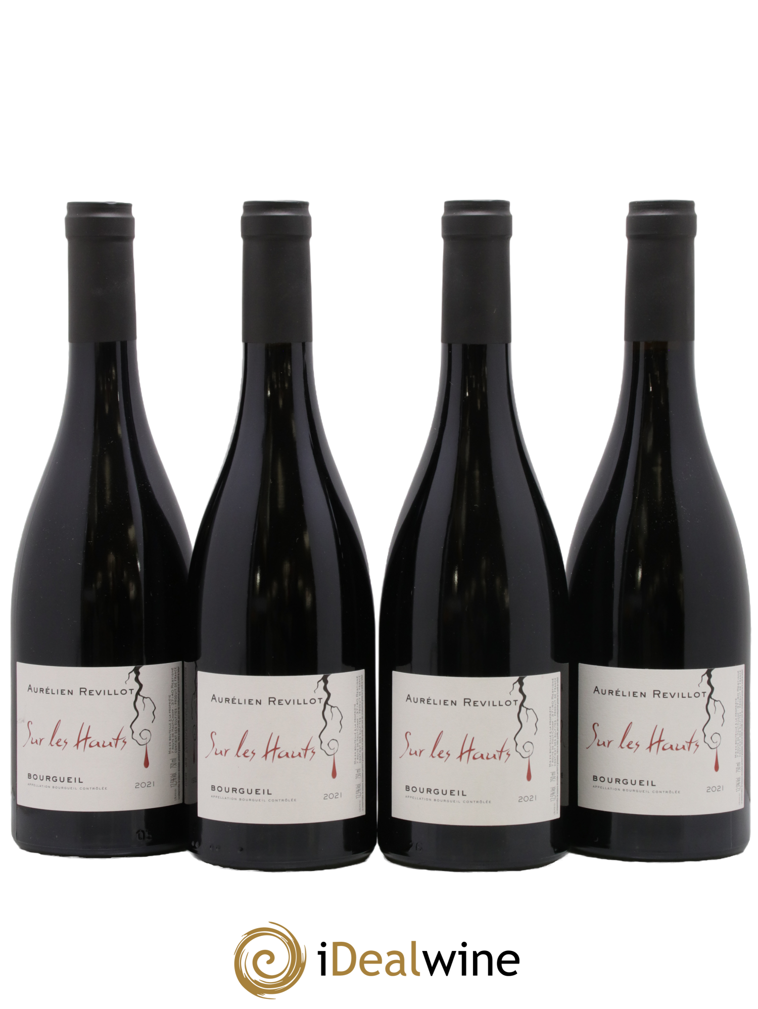 Bourgueil Sur Les Hauts Aurelien Revillot 2021 - Lot of 4 bottles - 0