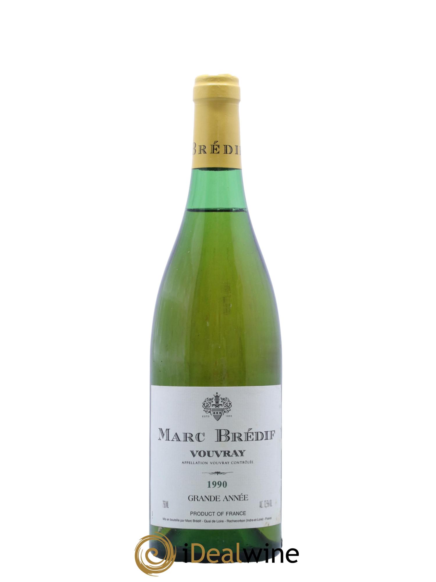 Vouvray Grande Annee Domaine Marc Bredif 1990 - Lot de 1 bouteille - 0