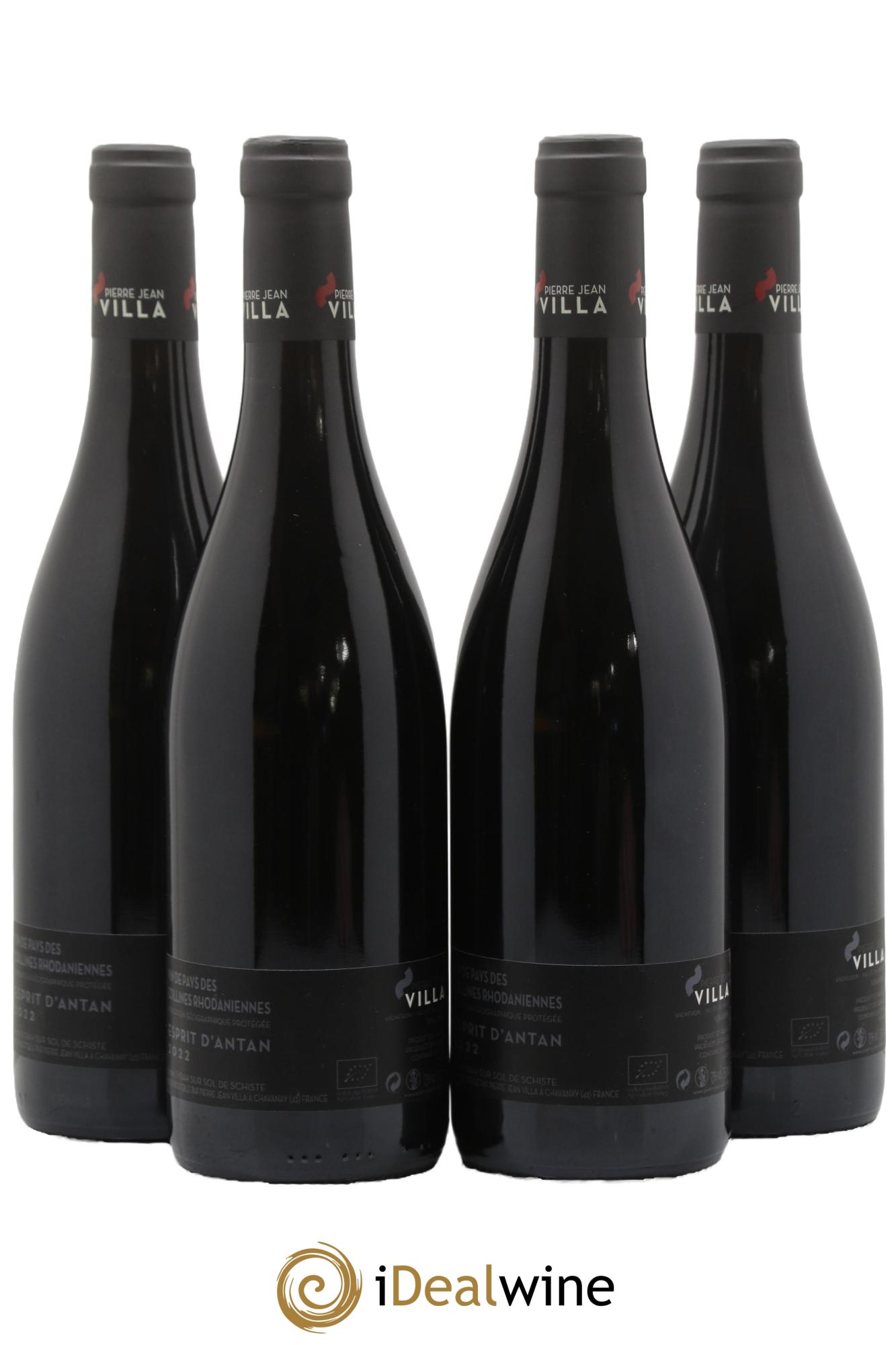Collines Rhodaniennes Esprit d'Antan Pierre-Jean Villa 2022 - Lot de 4 bouteilles - 1