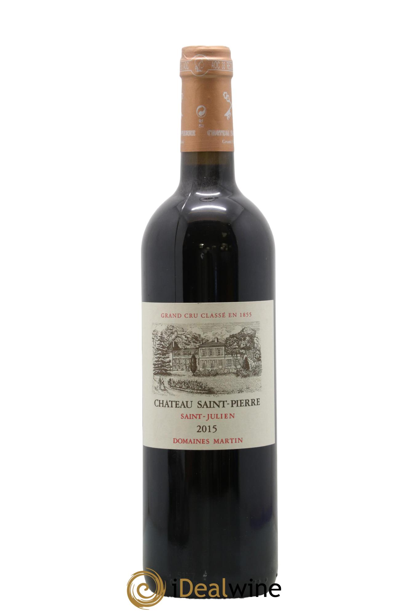 Château Saint-Pierre 4ème Grand Cru Classé 2015 - Lot de 1 bouteille - 0