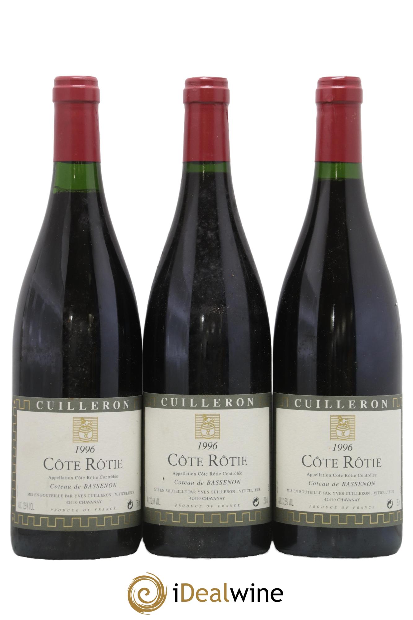 Côte-Rôtie Bassenon Yves Cuilleron (Domaine) 1996 - Lot de 3 bouteilles - 0