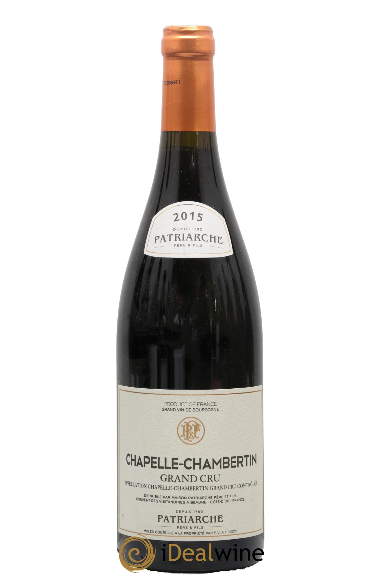 Chapelle-Chambertin Grand Cru Patriarche 2015 - Posten von 1 Flasche - 0