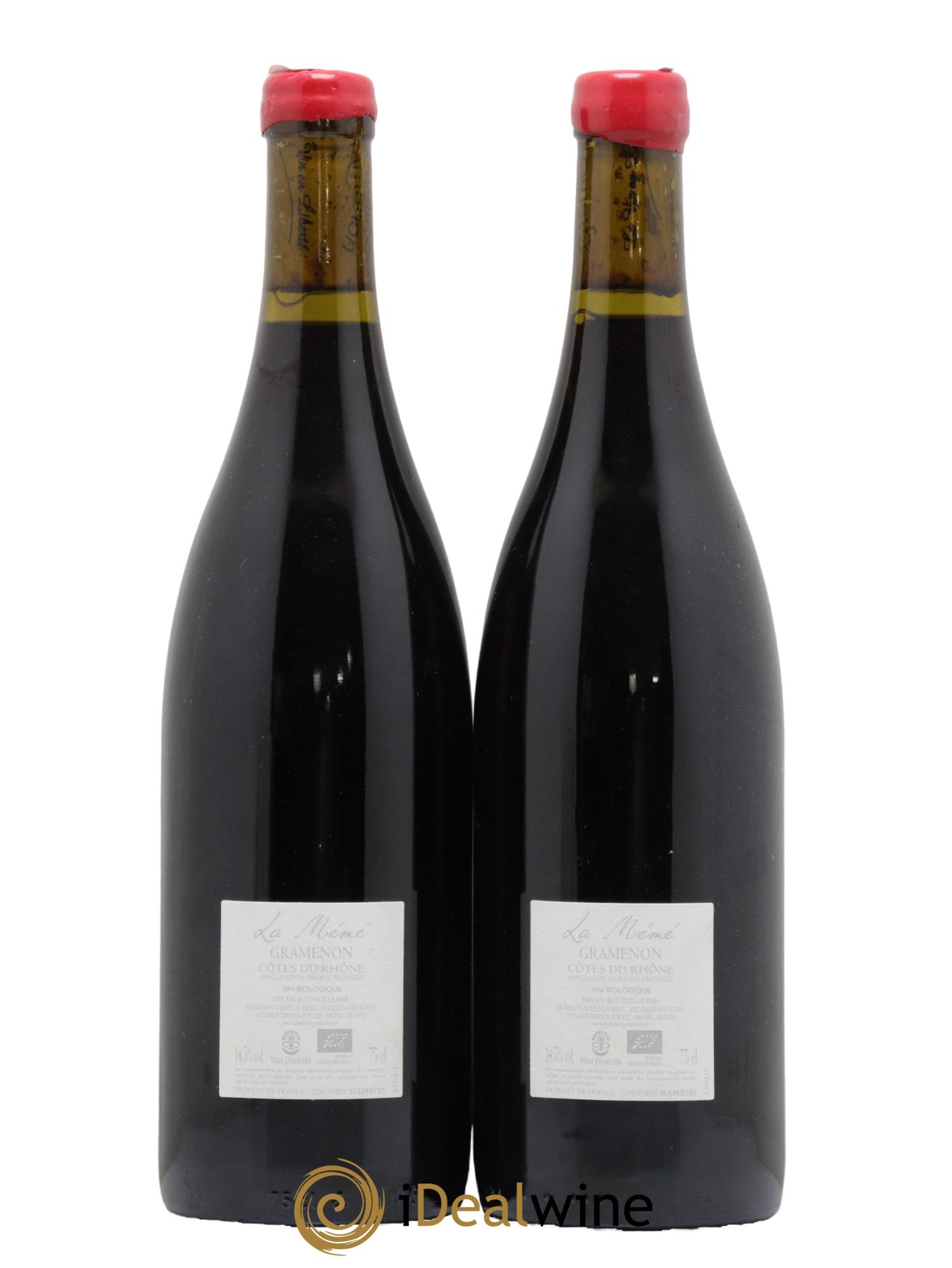 Côtes-du-Rhône La Mémé Ceps Centenaires Gramenon (Domaine) 2018 - Lot de 2 bouteilles - 1