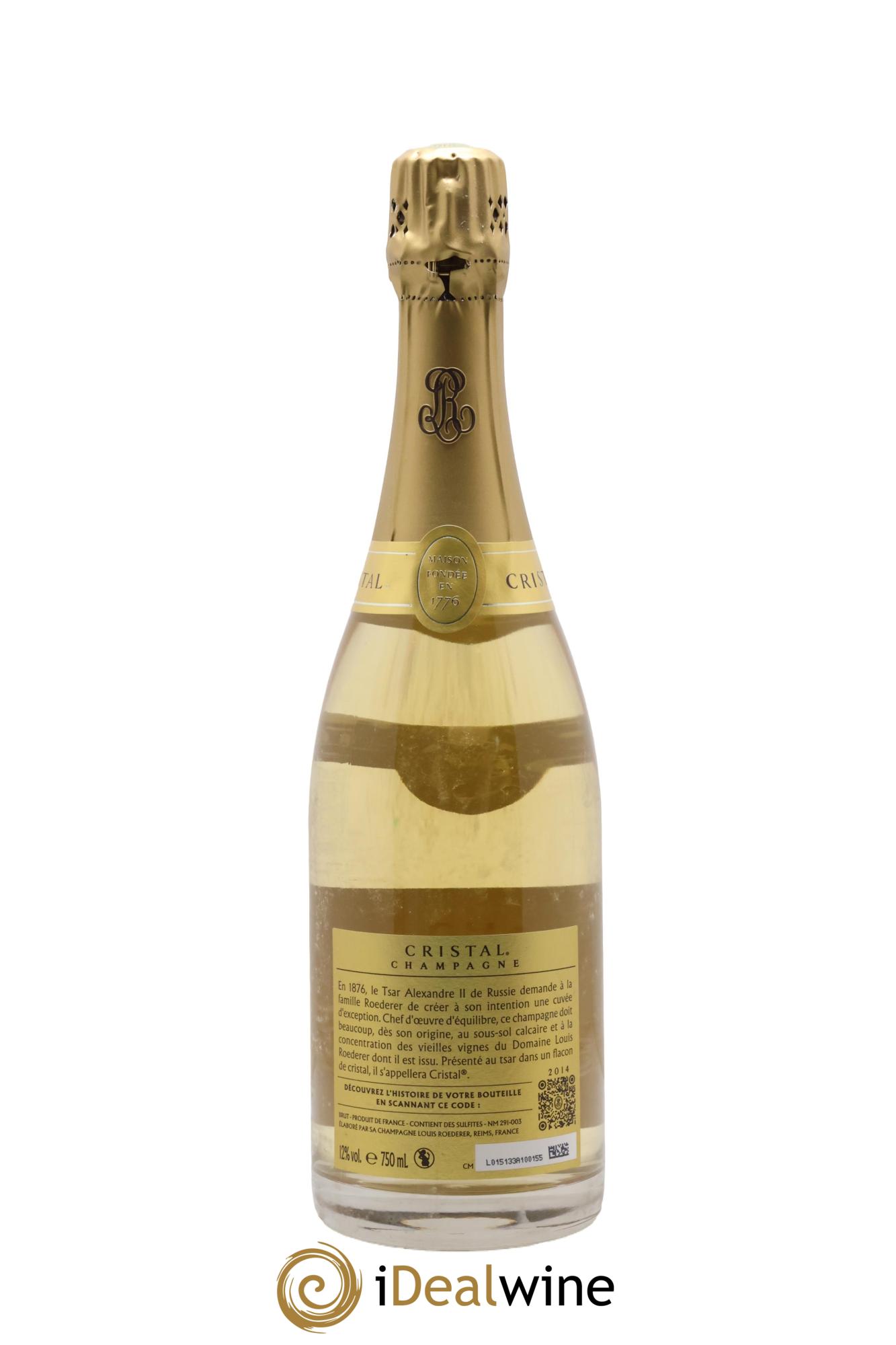 Cristal Louis Roederer 2014 - Posten von 1 Flasche - 2