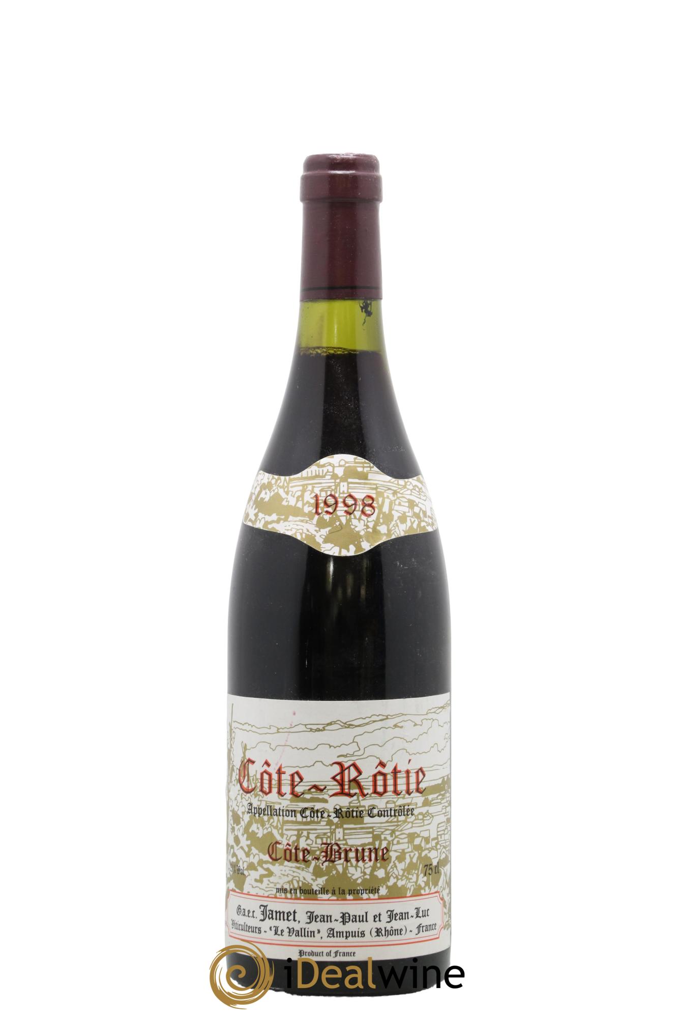 Côte-Rôtie Côte Brune Jamet (Domaine) 1998 - Posten von 1 Flasche - 0